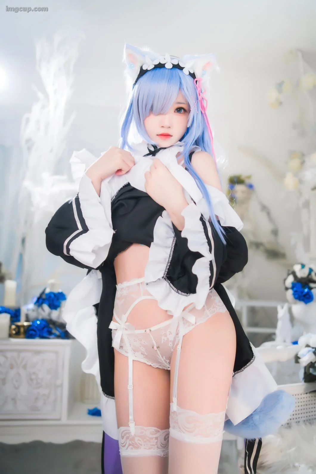Coser 桜桃喵 Vol.132 长发蕾姆 第26张图