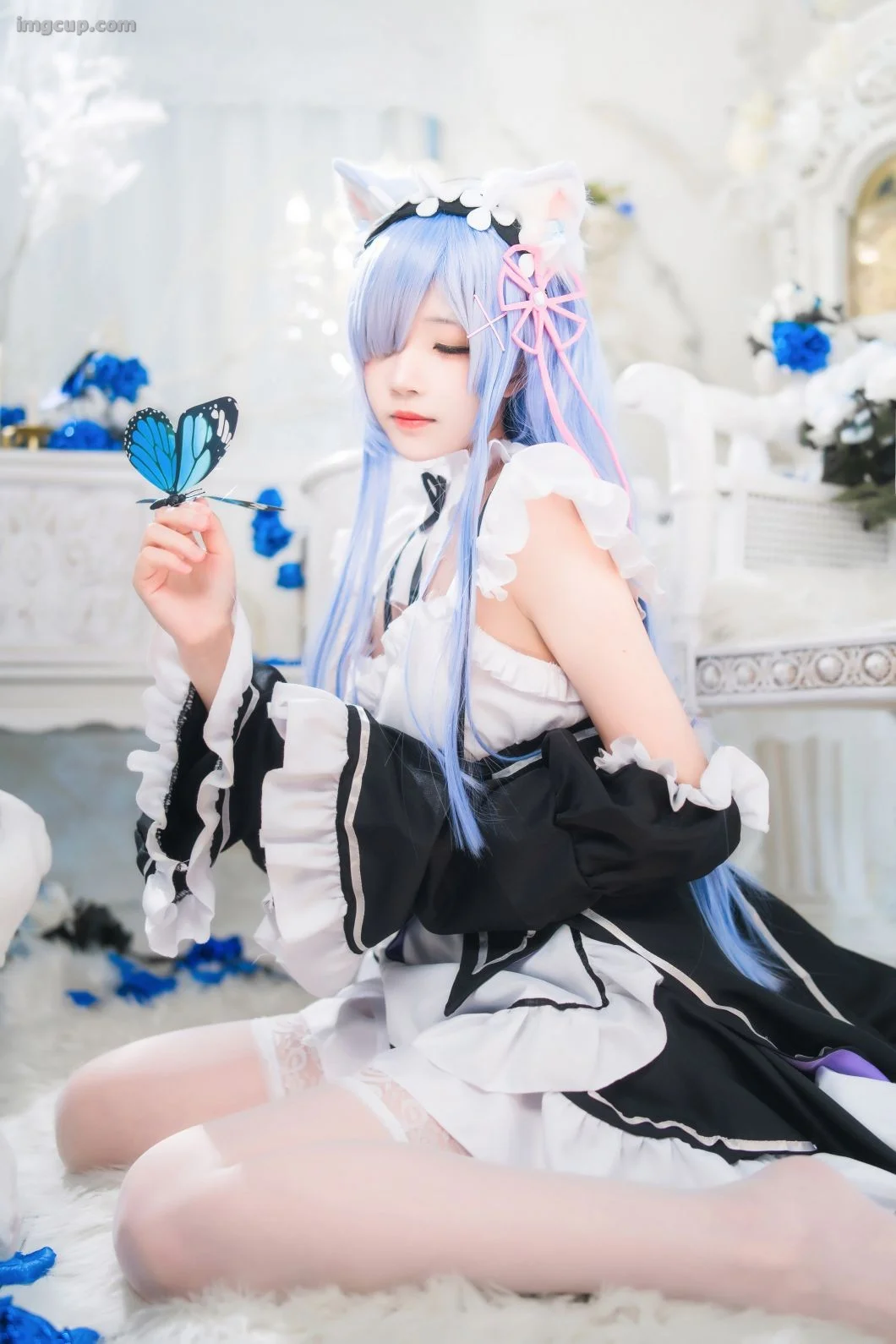 Coser 桜桃喵 Vol.132 长发蕾姆 第27张图