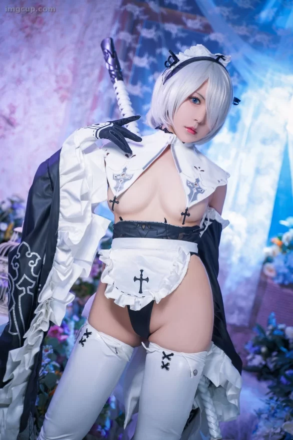 Coser 虎森森 Vol.004 2B女仆 第1张图
