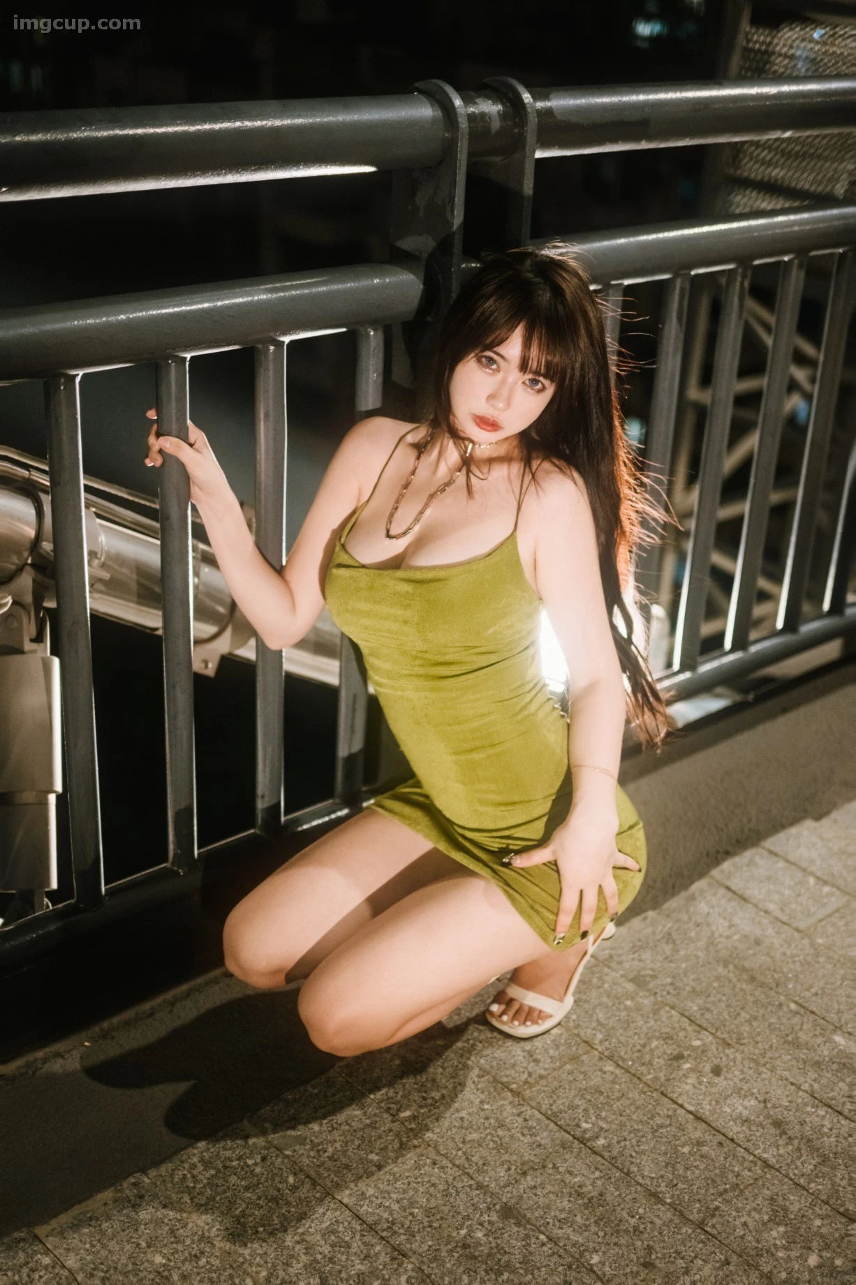 Coser Tina很妖孽呀 Vol.003 绿色连衣裙 第16张图