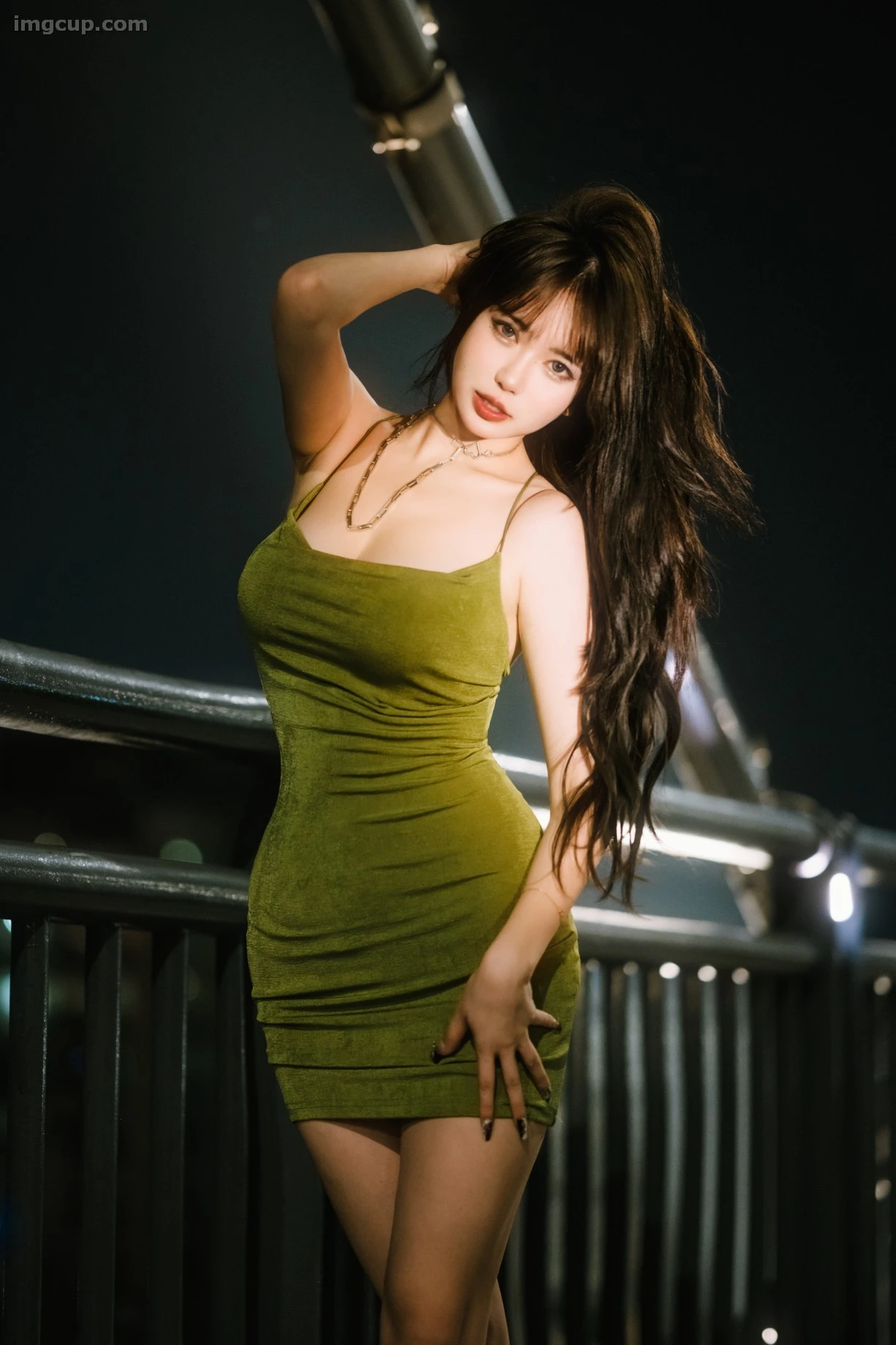 Coser Tina很妖孽呀 Vol.003 绿色连衣裙 第20张图