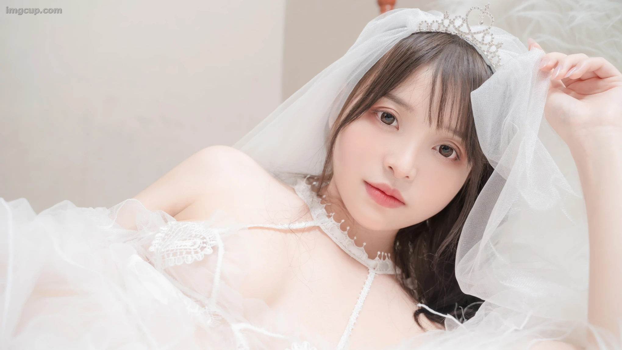 Coser 爆机少女喵小吉 (Nekokoyoshi) NO.43 白色花嫁 第11张图