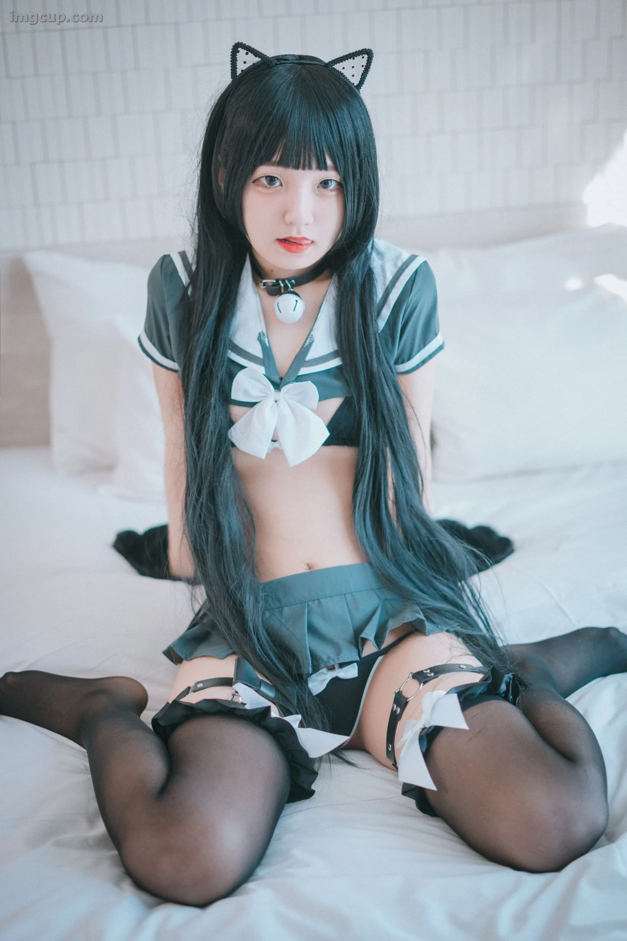 DJAWA Photo – Jeong Jenny (정제니) – Katzenmädchen in Schuluniform 第7张图