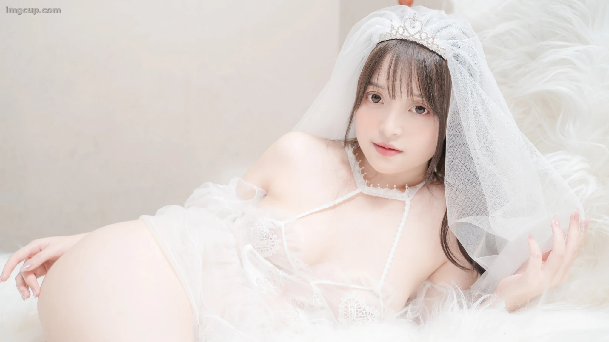 Coser 爆机少女喵小吉 (Nekokoyoshi) NO.43 白色花嫁 第21张图
