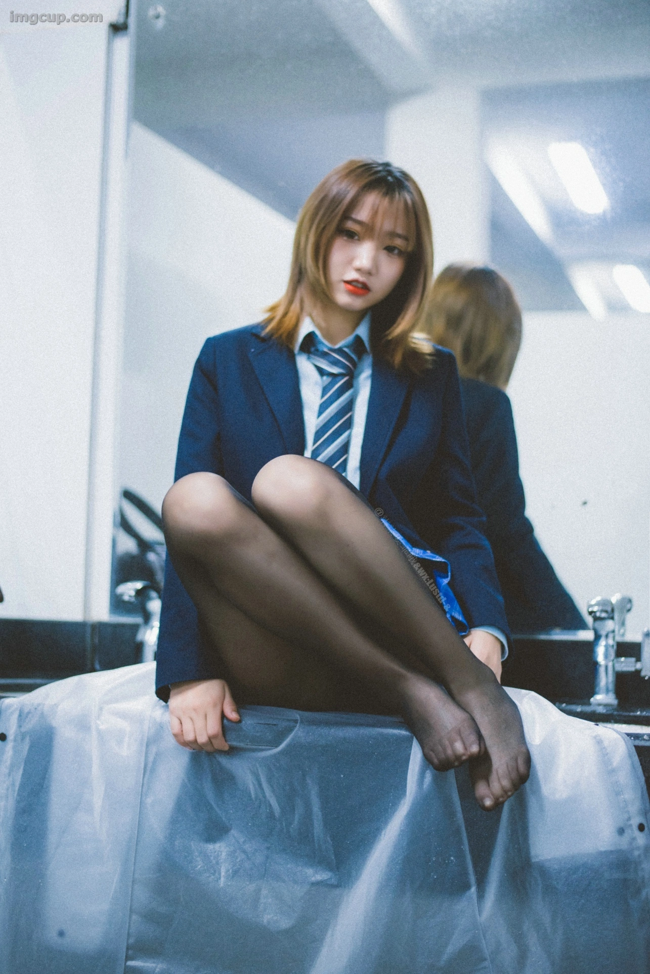 Coser 柒柒要乖哦 NO.011 深夜公园JK 第28张图