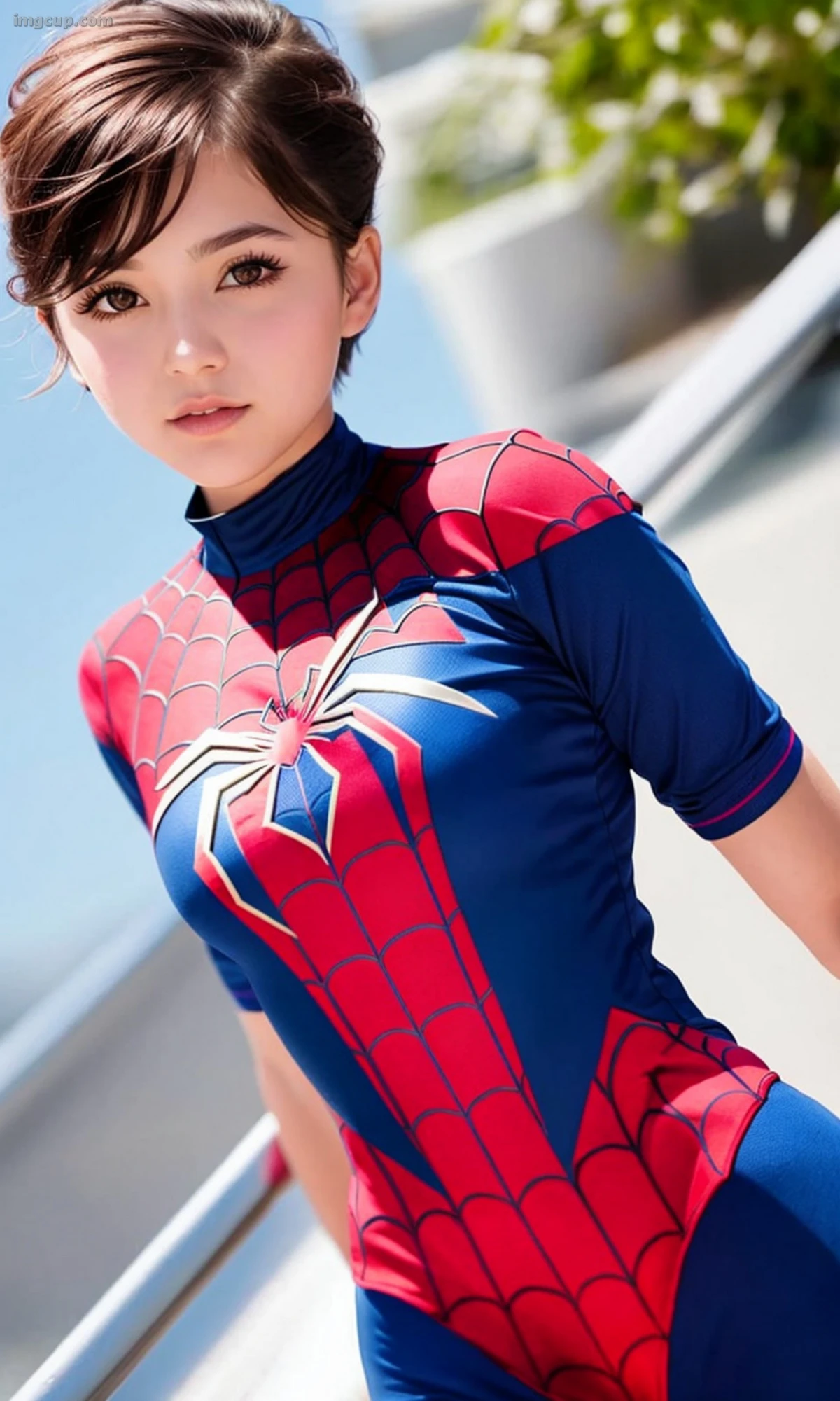 Cosplay 稚乖画册 晴空04 夜夜 80d 白丝jk 第3张图