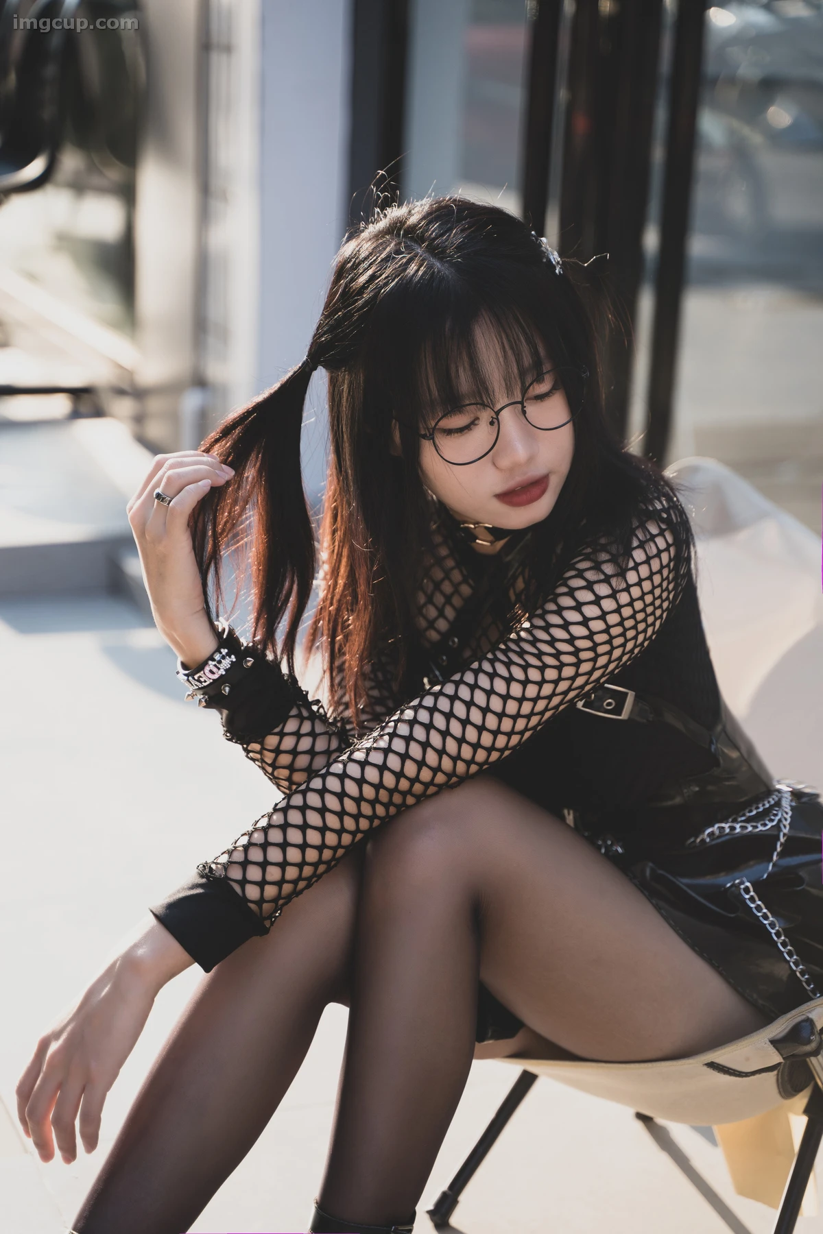 Coser 柒柒要乖哦 NO.034 黑皮裙 第5张图