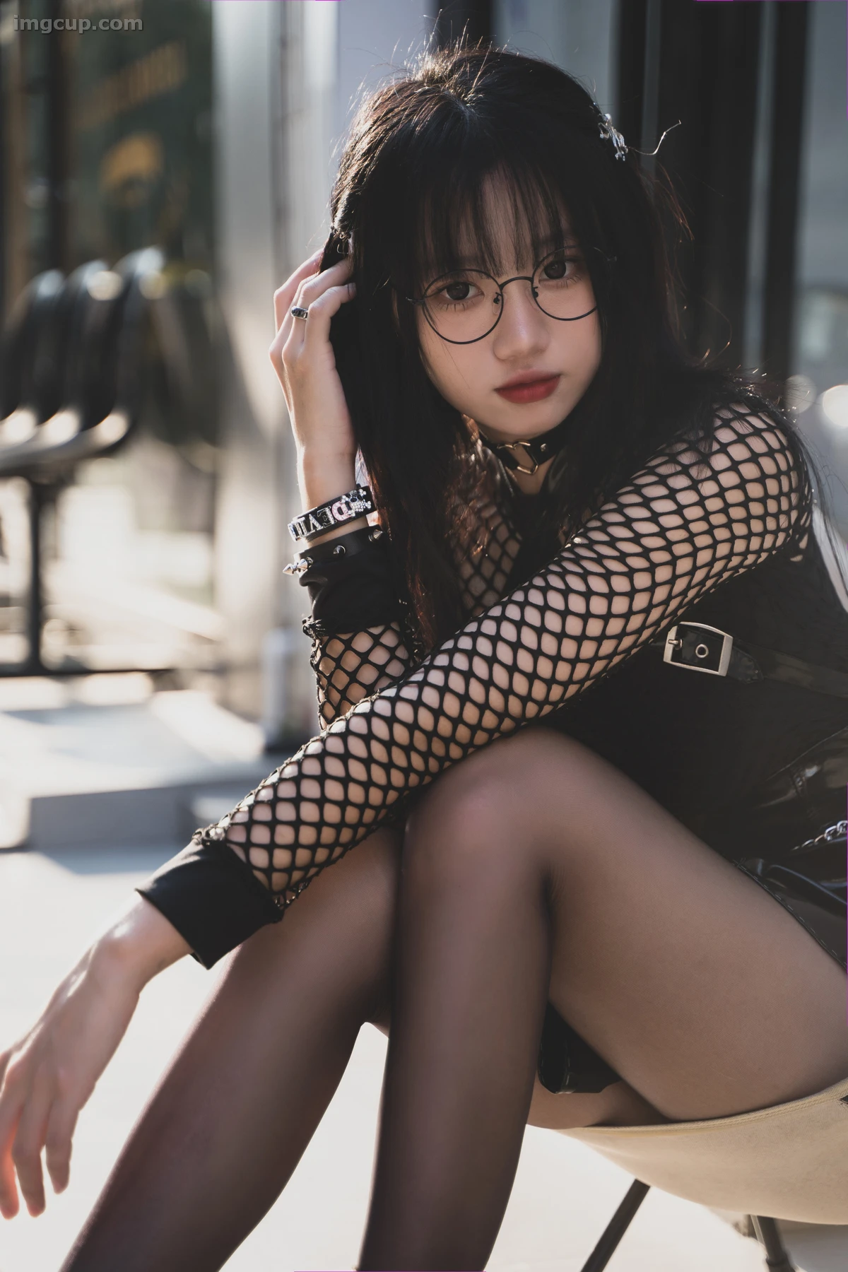 Coser 柒柒要乖哦 NO.034 黑皮裙 第6张图