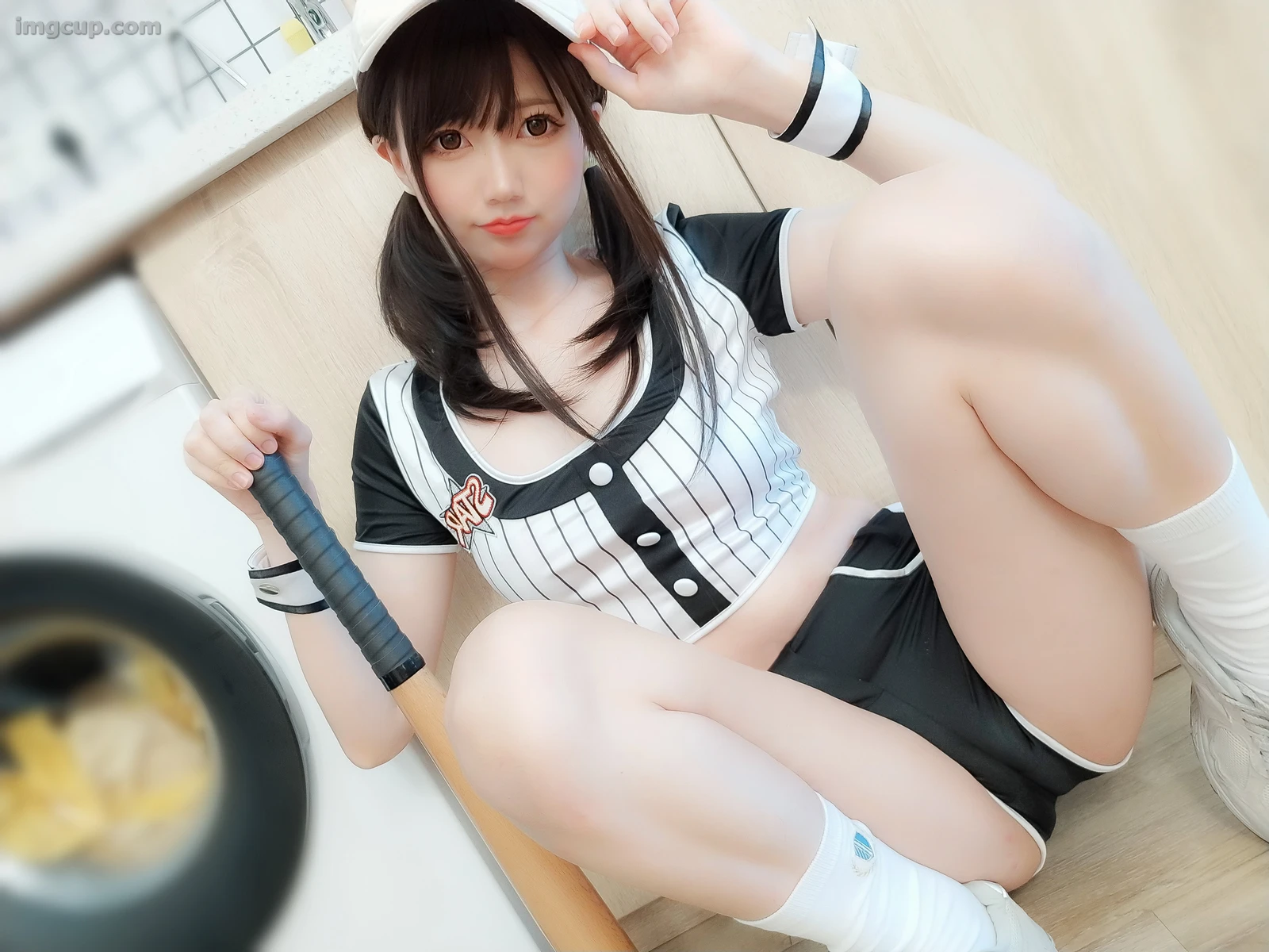 Coser Nagisa魔物喵 NO.059 今日は野球服です 第6张图