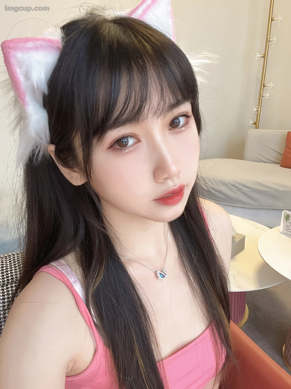 Coser 不呆猫 Vol.030 浴室粉色激凸人妻 第4张图