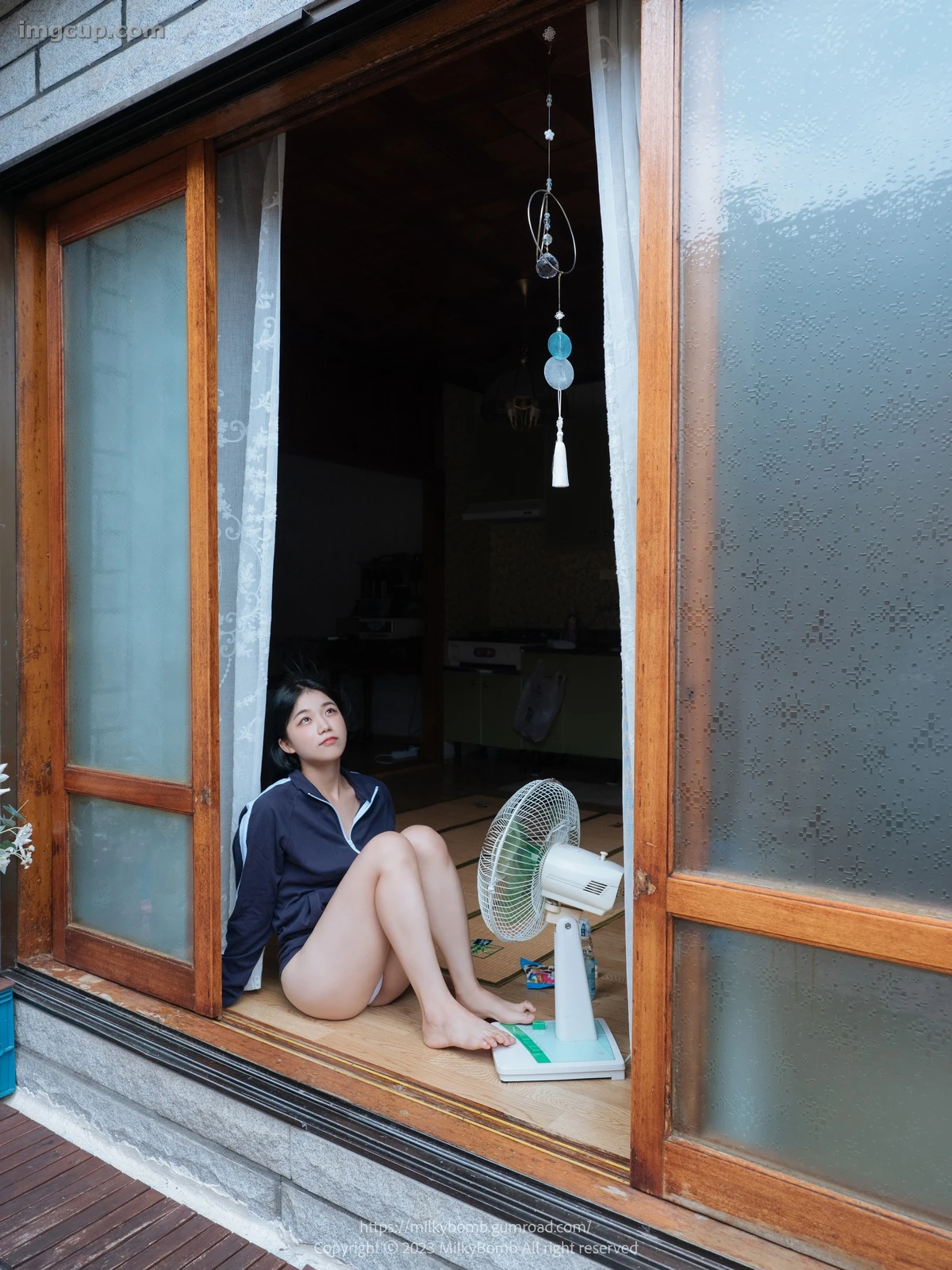 Mallang 말랑, PURE MEDIA Vol.288 ‘Moist Girl on Rainy Day’ Set.01 第17张图