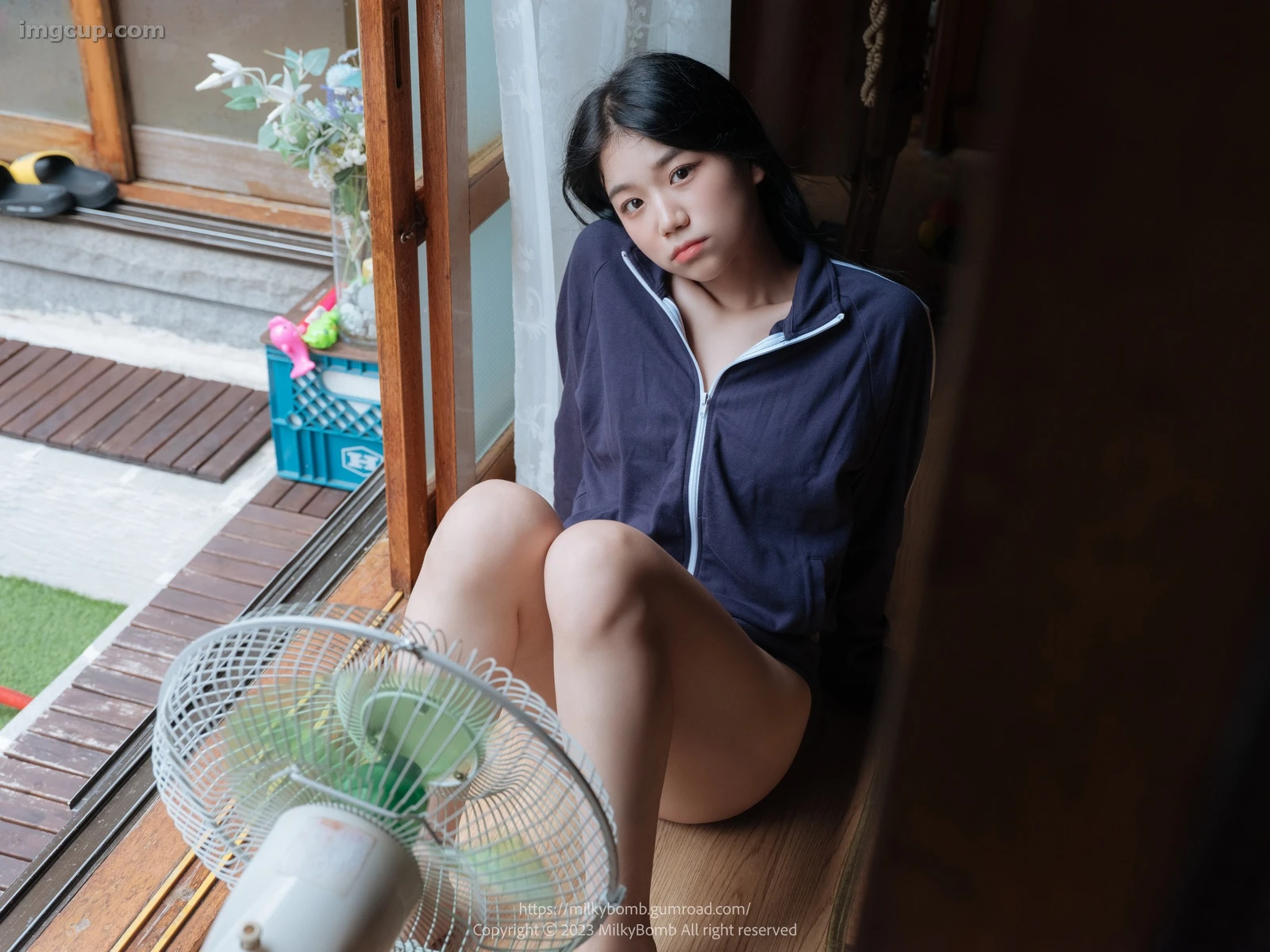 Mallang 말랑, PURE MEDIA Vol.288 ‘Moist Girl on Rainy Day’ Set.01 第42张图