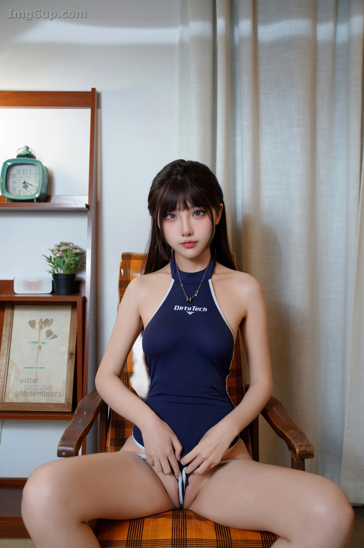 Coser CatDemon喵崽 (你的喵崽) No.013 – 水泳部の新人メンバー！水着~ヌード 第7张图