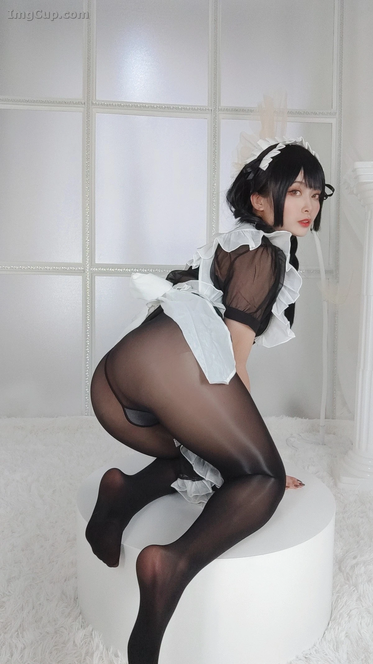 Coser 洛璃LLSAMA Vol.016 – 黑丝女仆 第8张图