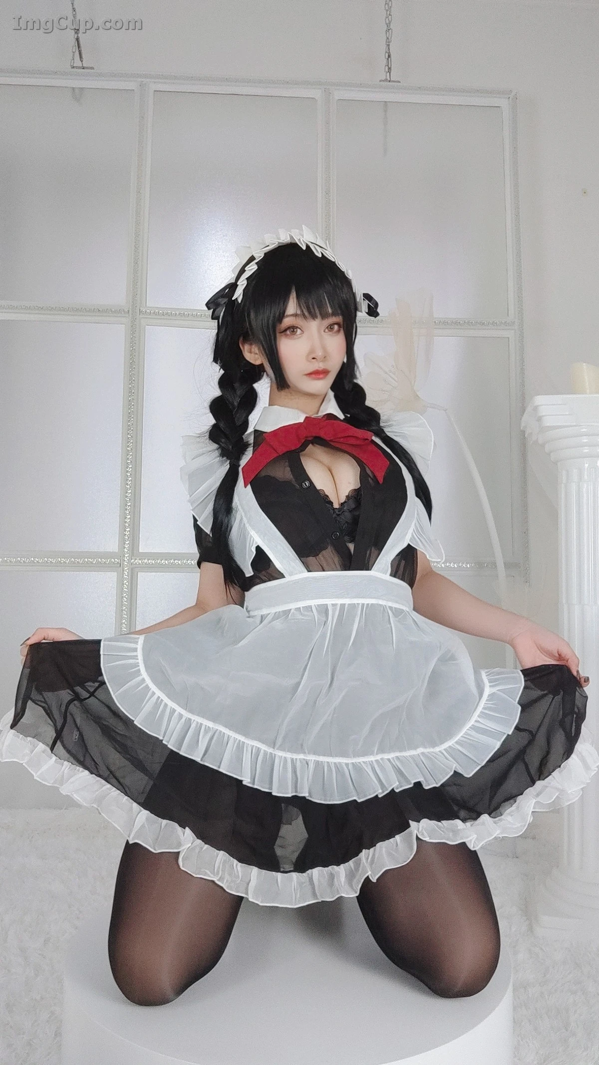 Coser 洛璃LLSAMA Vol.016 – 黑丝女仆 第12张图