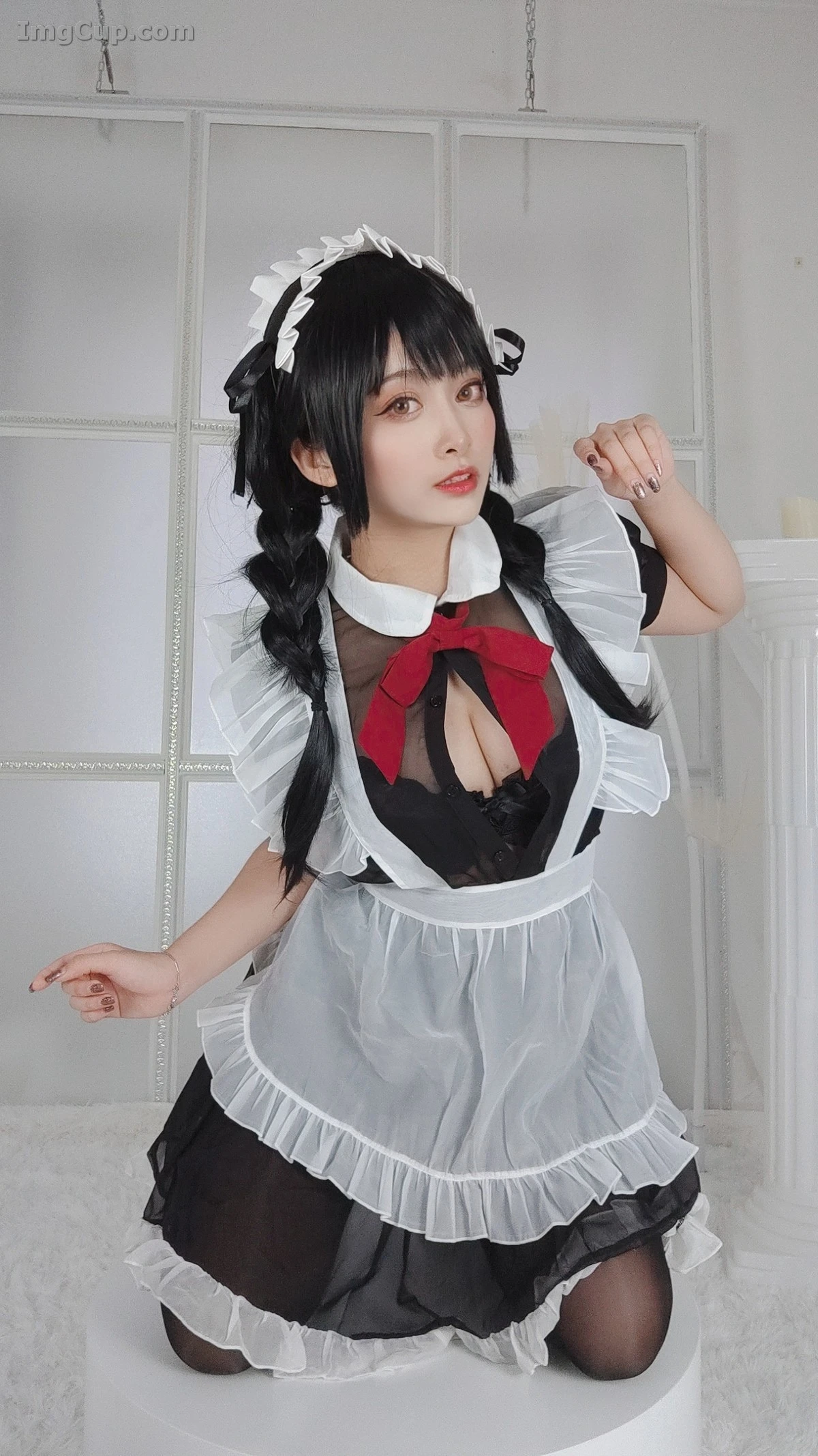 Coser 洛璃LLSAMA Vol.016 – 黑丝女仆 第14张图