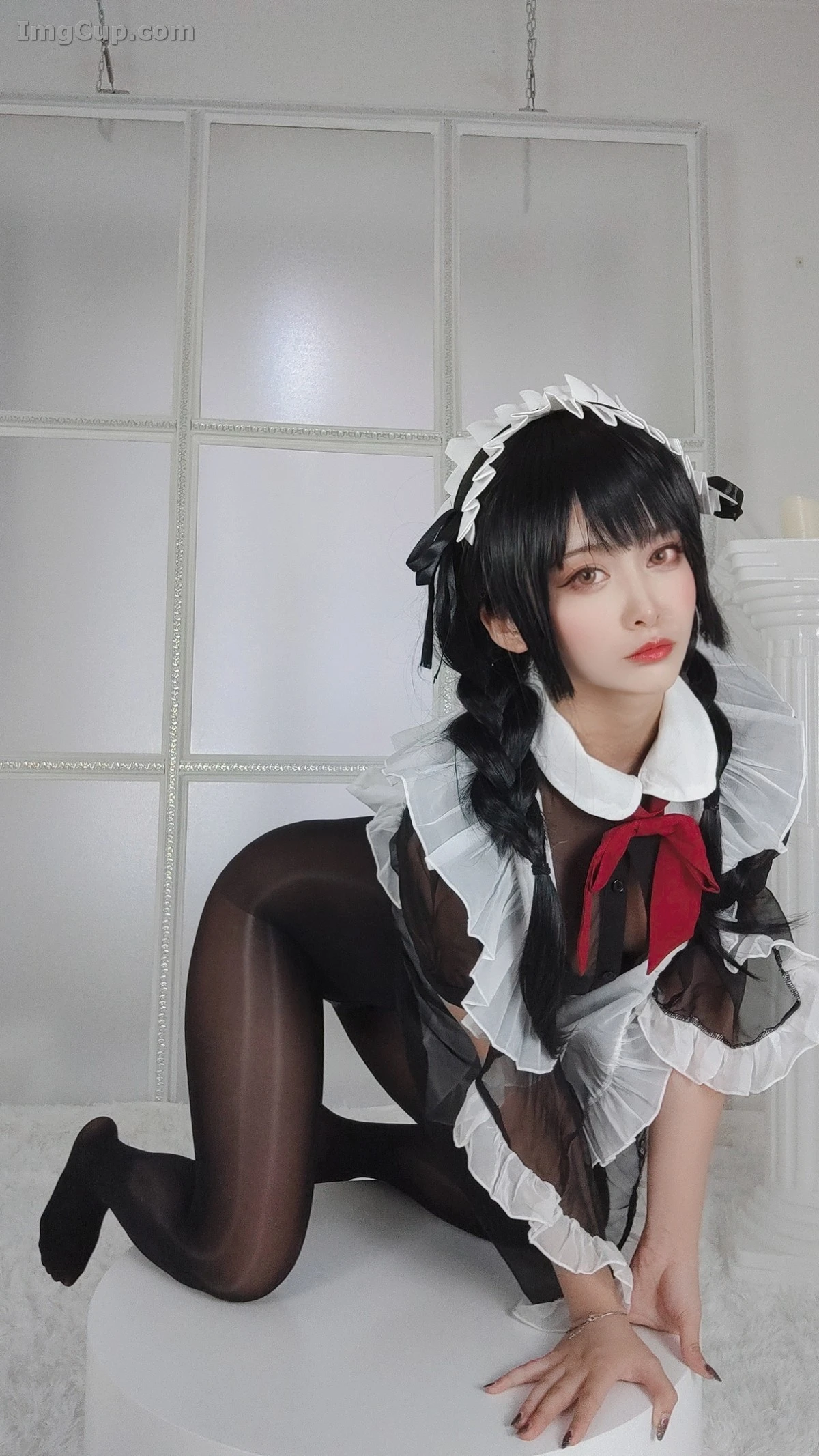 Coser 洛璃LLSAMA Vol.016 – 黑丝女仆 第15张图