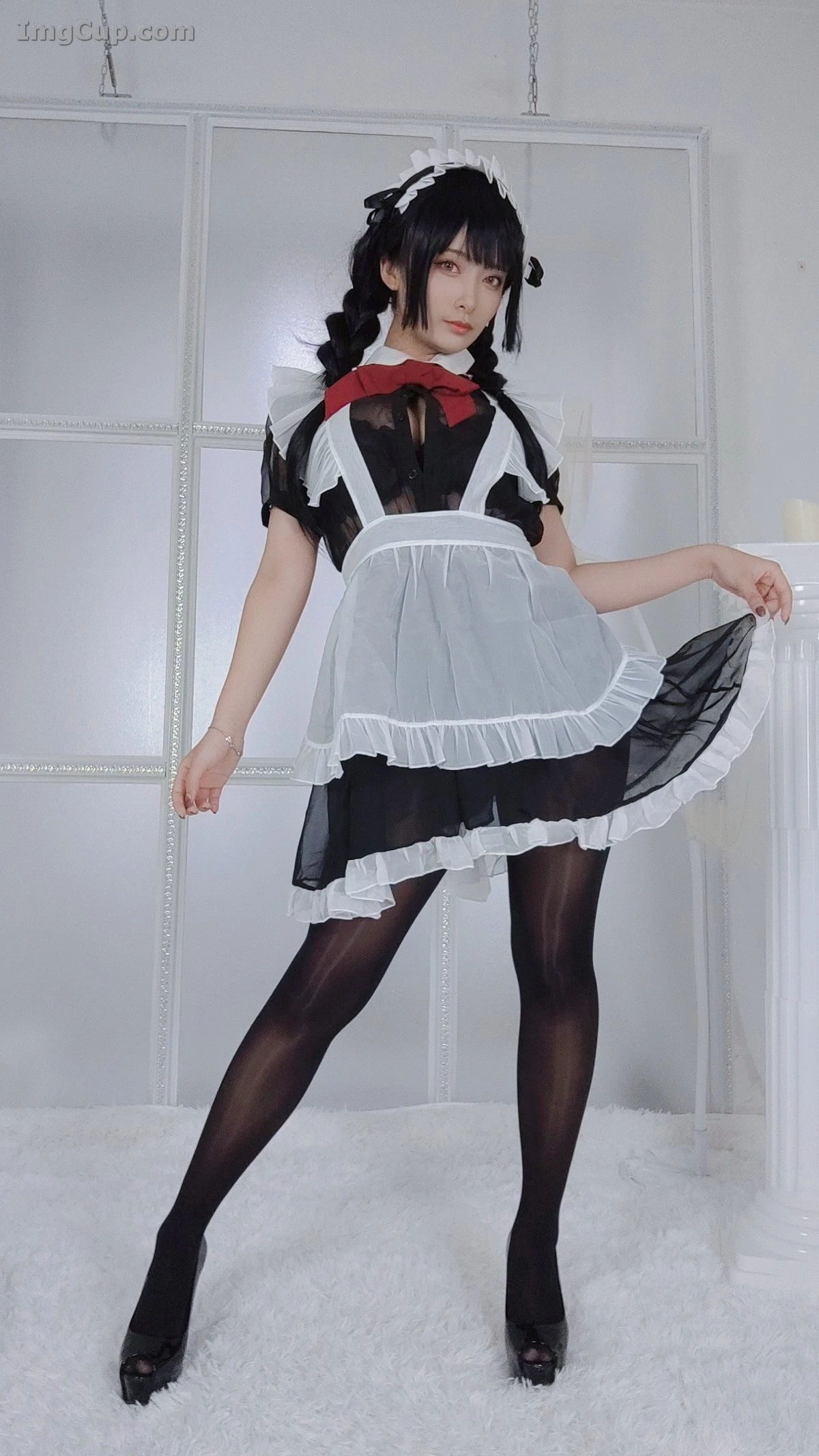 Coser 洛璃LLSAMA Vol.016 – 黑丝女仆 第20张图
