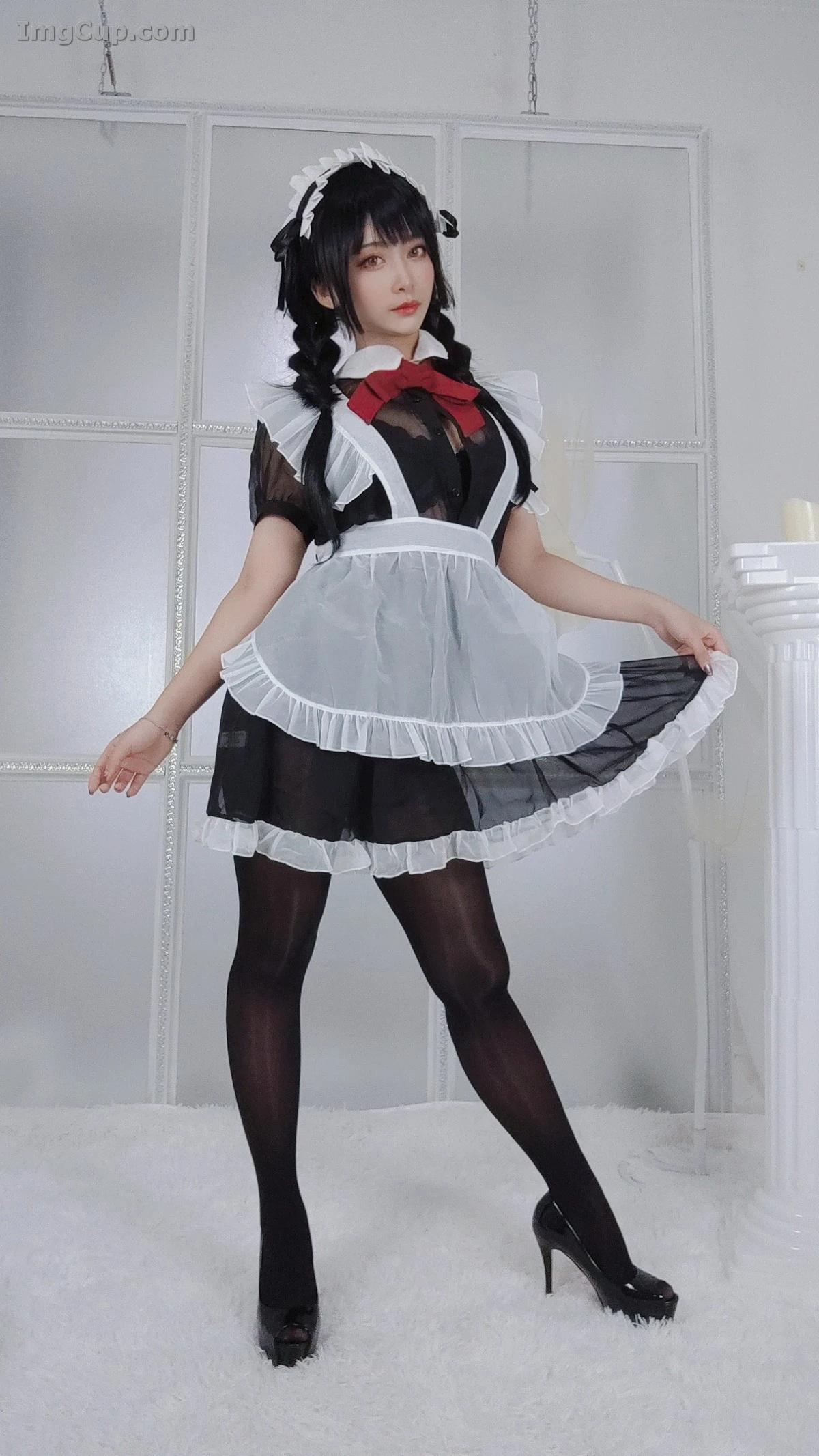 Coser 洛璃LLSAMA Vol.016 – 黑丝女仆 第21张图