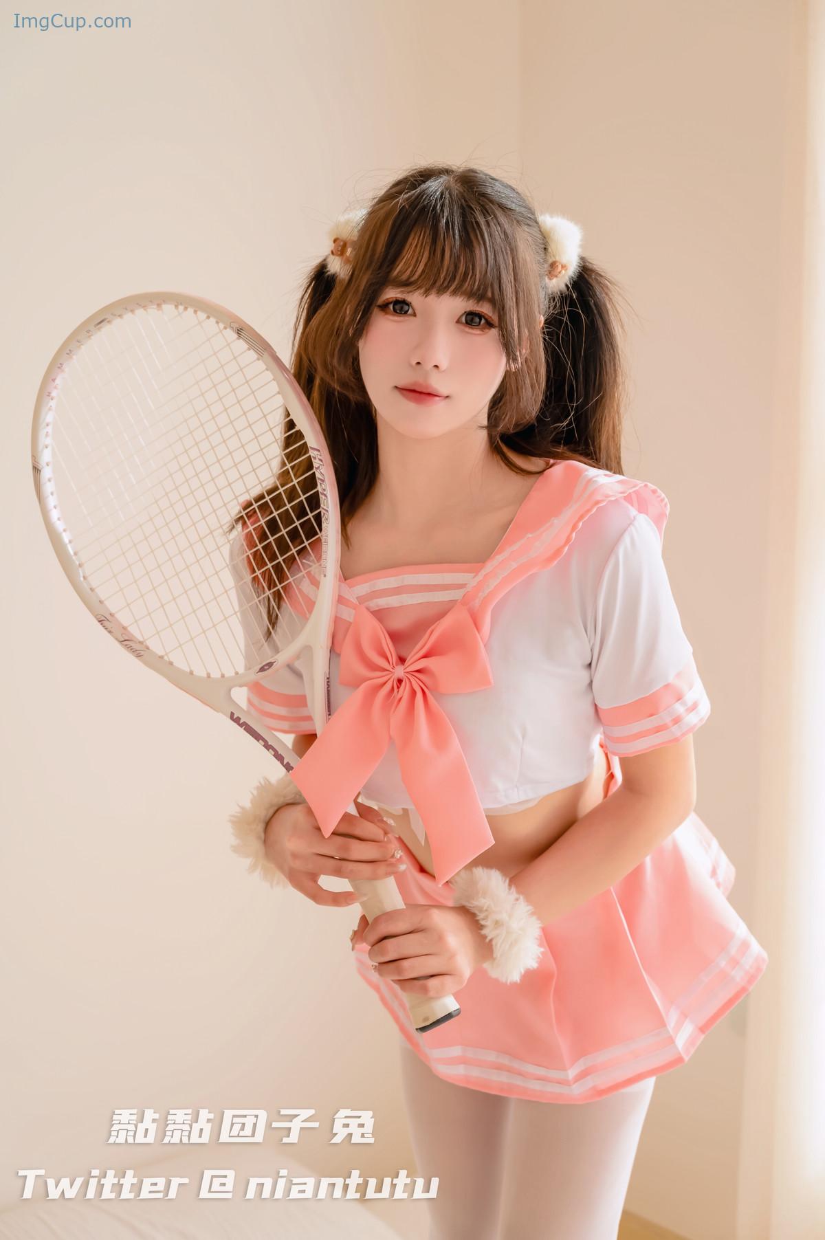 黏黏团子兔 Pink JK Joshi Kosei 第17张图