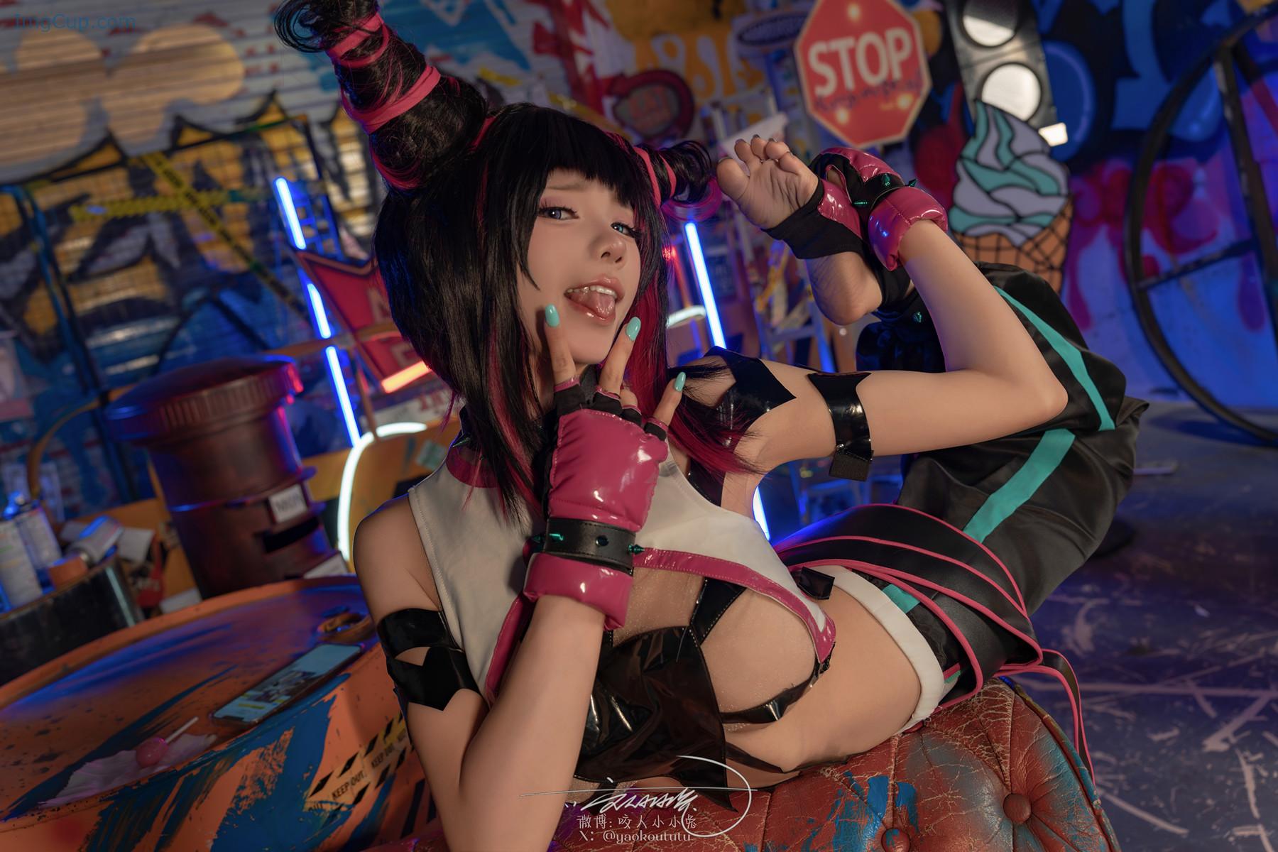 Cosplay 黏黏团子兔 街霸 韩蛛俐 Set.01 第1张图