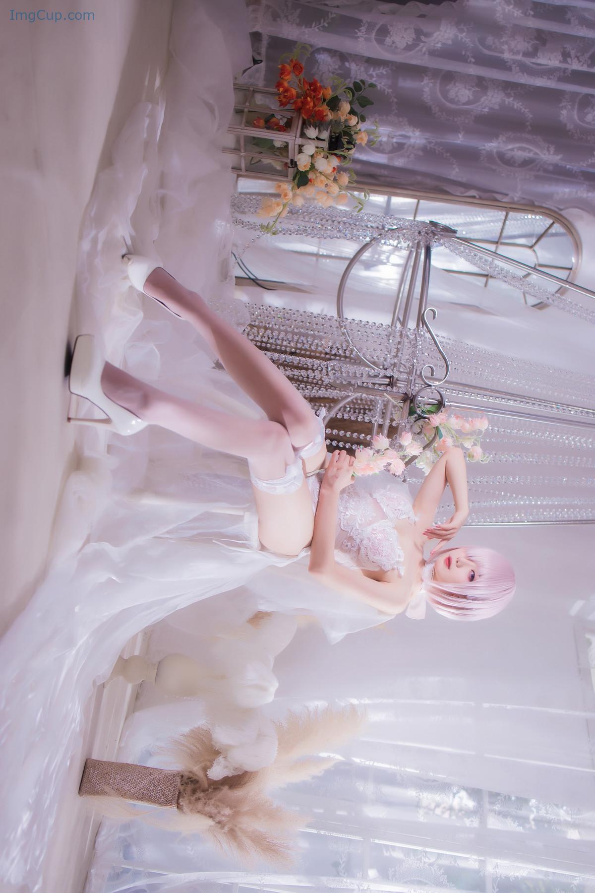 Cosplay 封疆疆v 婚纱玛修 第19张图