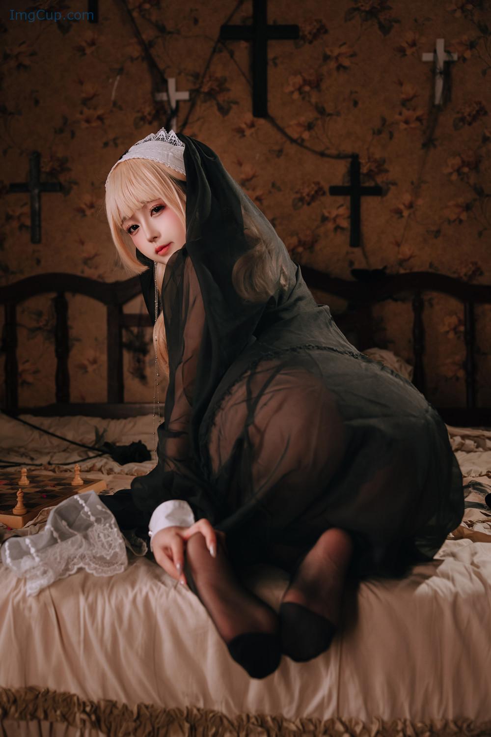 Cosplay Rinaijiao日奈娇 – 禁忌修女 Set.01 第11张图
