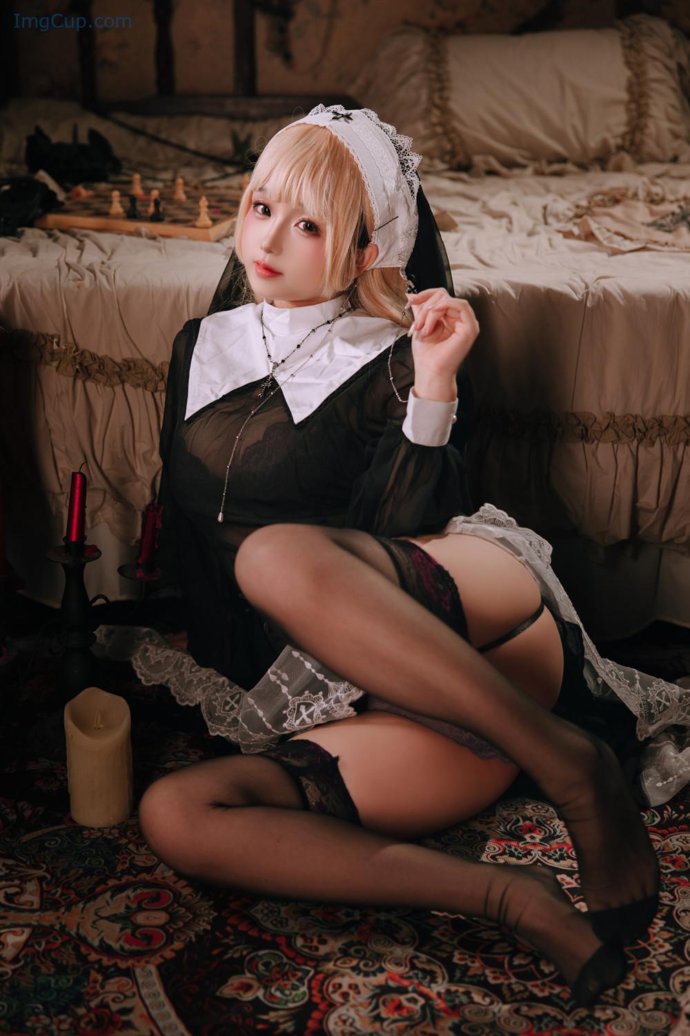 Cosplay Rinaijiao日奈娇 – 禁忌修女 Set.01 第15张图