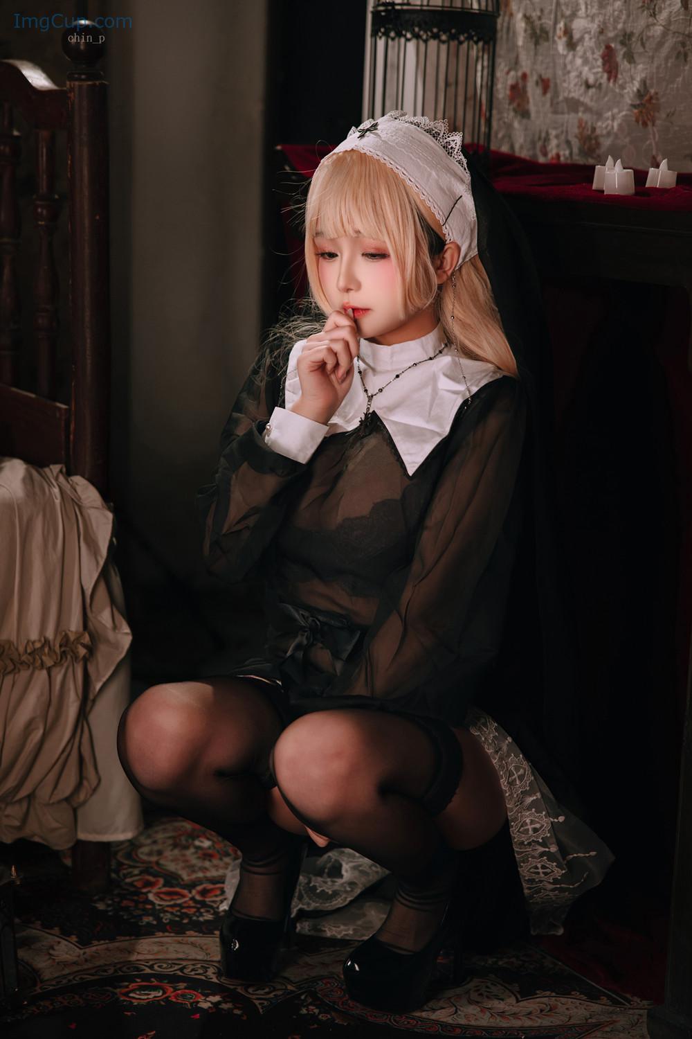 Cosplay Rinaijiao日奈娇 – 禁忌修女 Set.01 第30张图