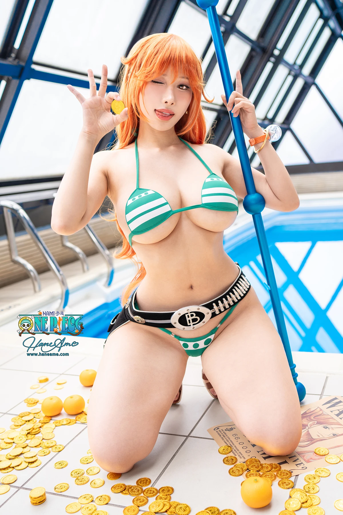 Cosplay 雨波HaneAme – 海贼王娜美 Nami Cat 第15张图