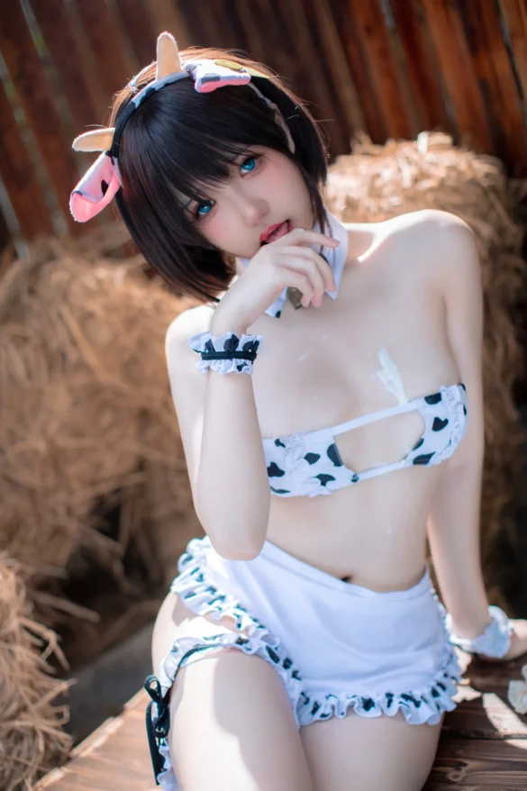 Cosplay 阿薰kaOri – Milk Theme Cosplay Set 第1张图