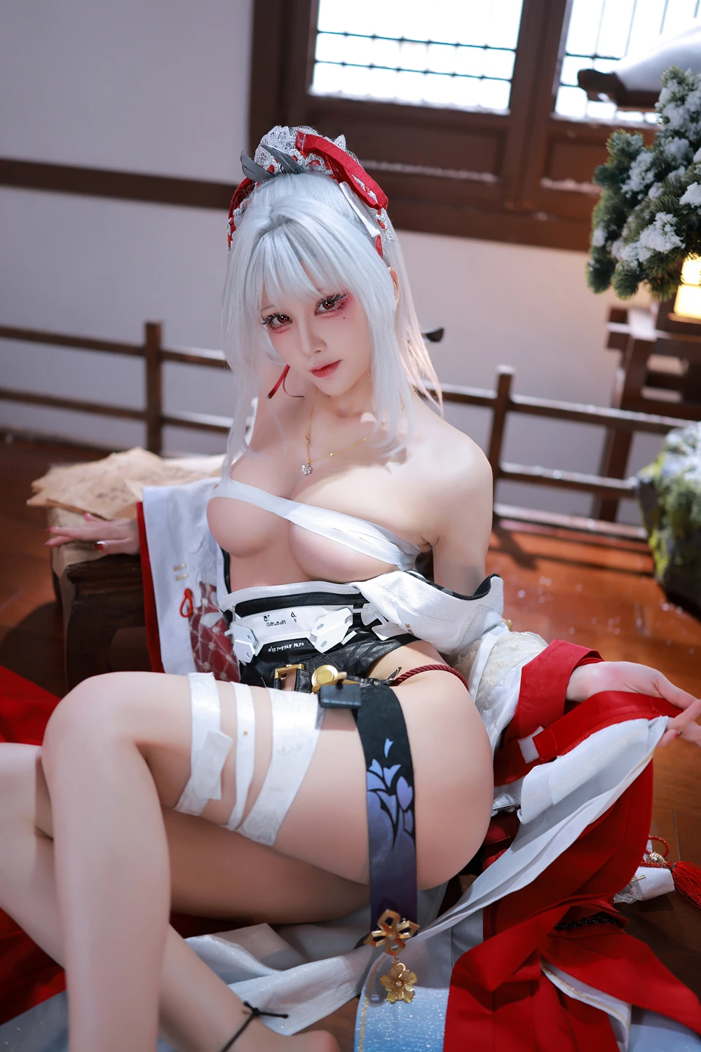 Cosplay 水淼Aqua – 鸣潮 绯雪 第28张图