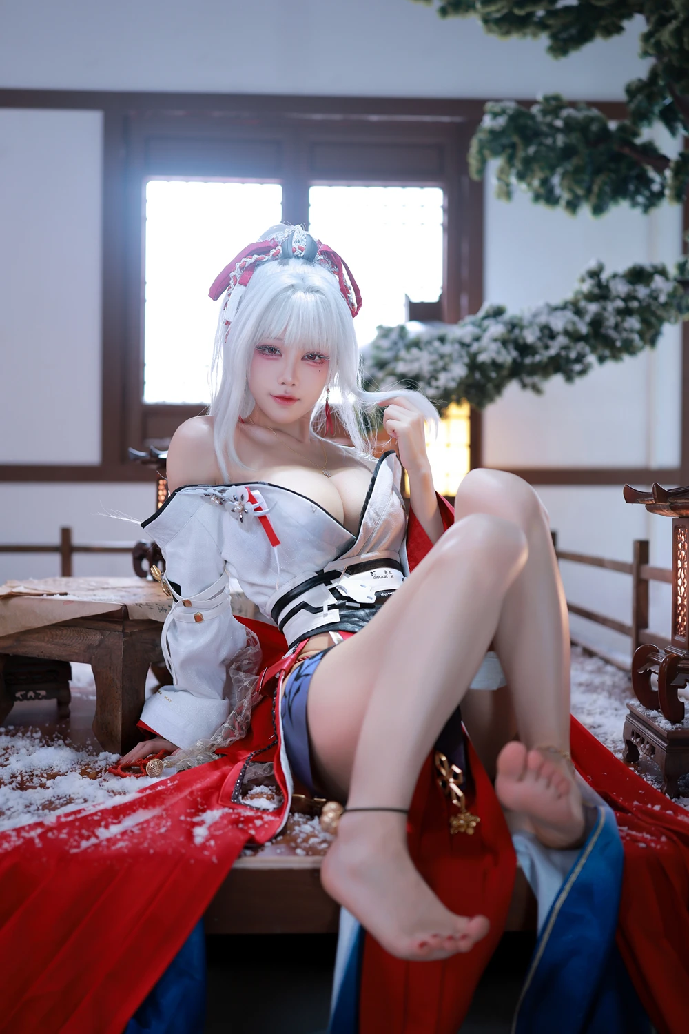 Cosplay 水淼Aqua – 鸣潮 绯雪 第9张图