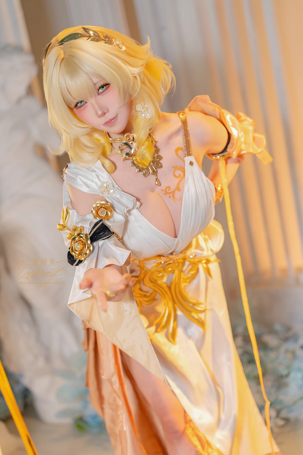 Cosplay 黏黏团子兔 – 崩坏 星穹铁道-阿格莱雅 第11张图
