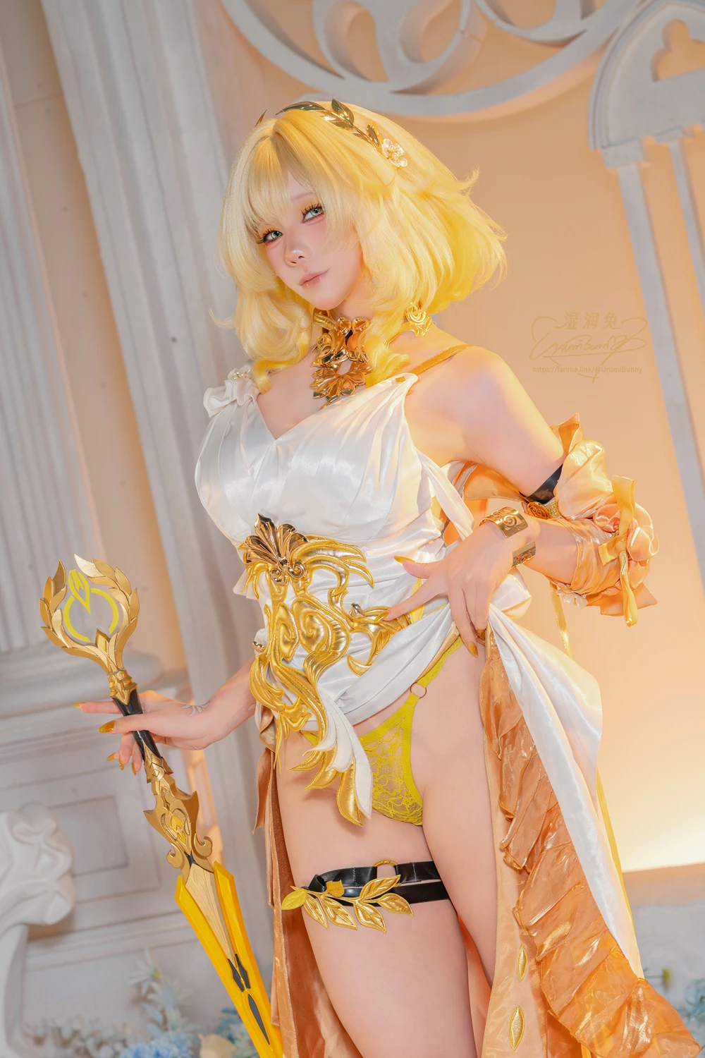 Cosplay 黏黏团子兔 – 崩坏 星穹铁道-阿格莱雅 第19张图