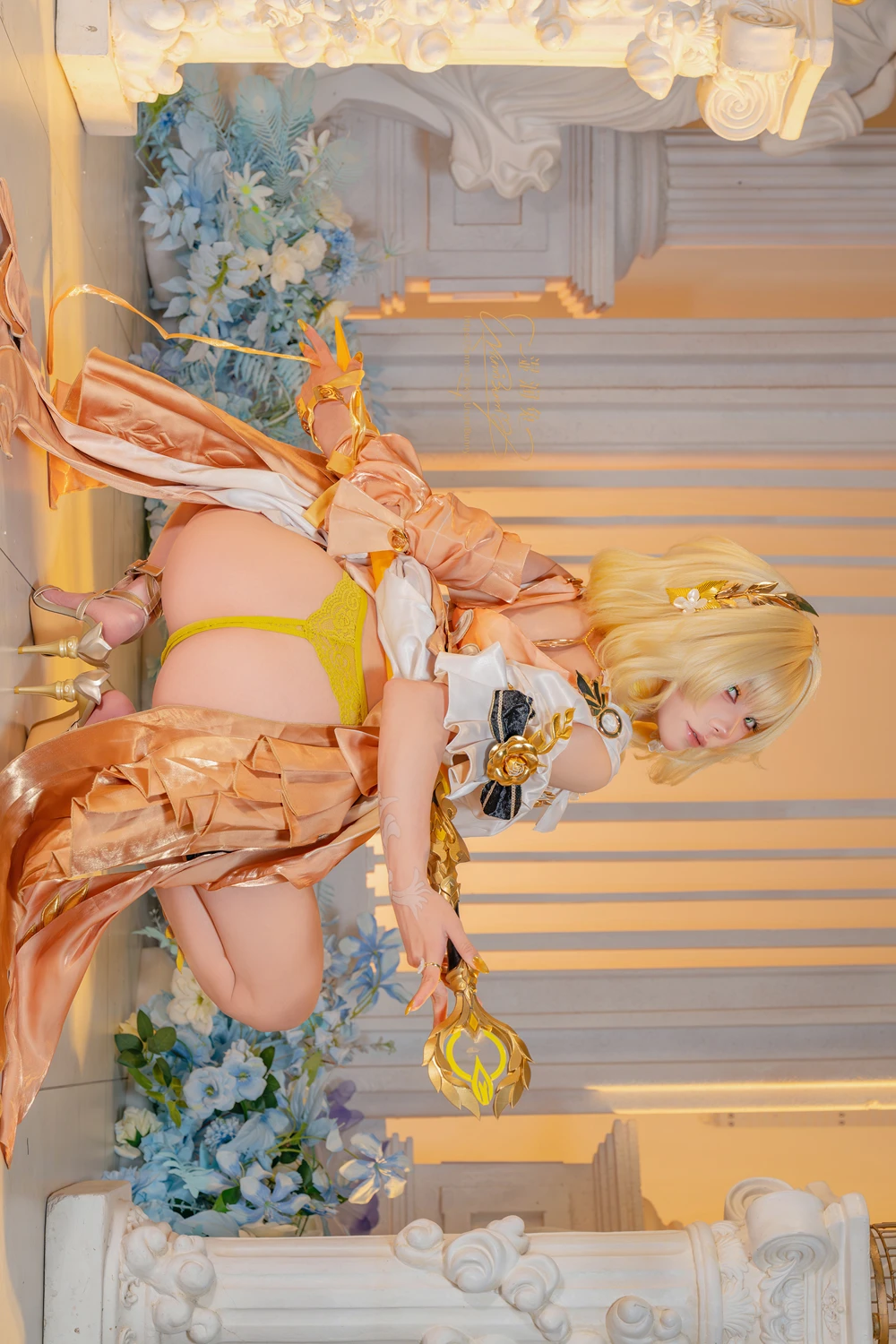 Cosplay 黏黏团子兔 – 崩坏 星穹铁道-阿格莱雅 第28张图