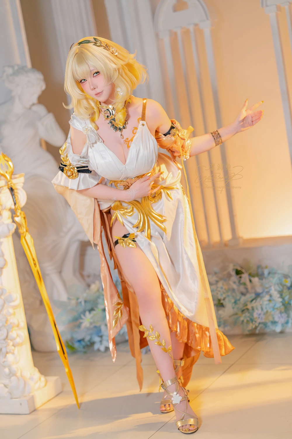 Cosplay 黏黏团子兔 – 崩坏 星穹铁道-阿格莱雅 第9张图