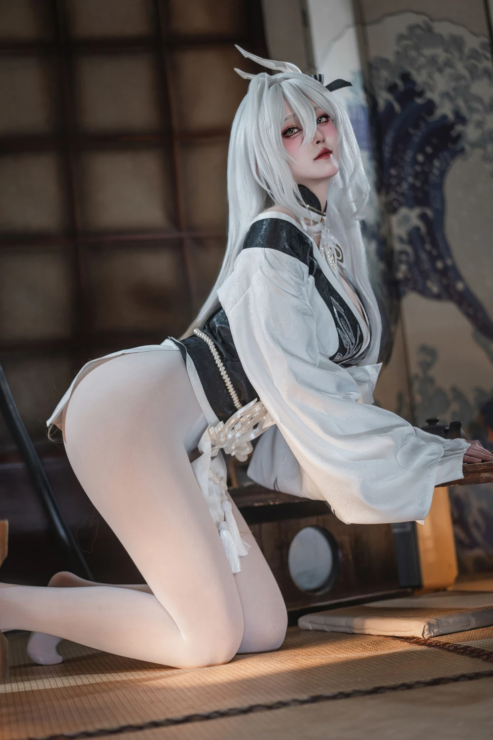 Cosplay Natsuko夏夏子 – 碧蓝航线 白凤 和服 第11张图