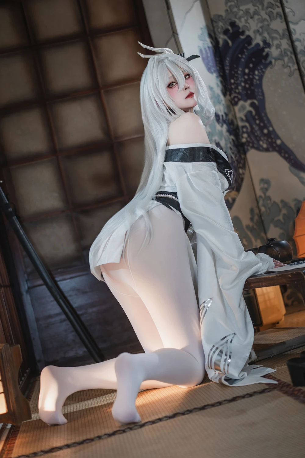Cosplay Natsuko夏夏子 – 碧蓝航线 白凤 和服 第13张图