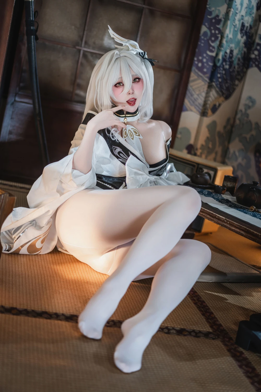 Cosplay Natsuko夏夏子 – 碧蓝航线 白凤 和服 第20张图