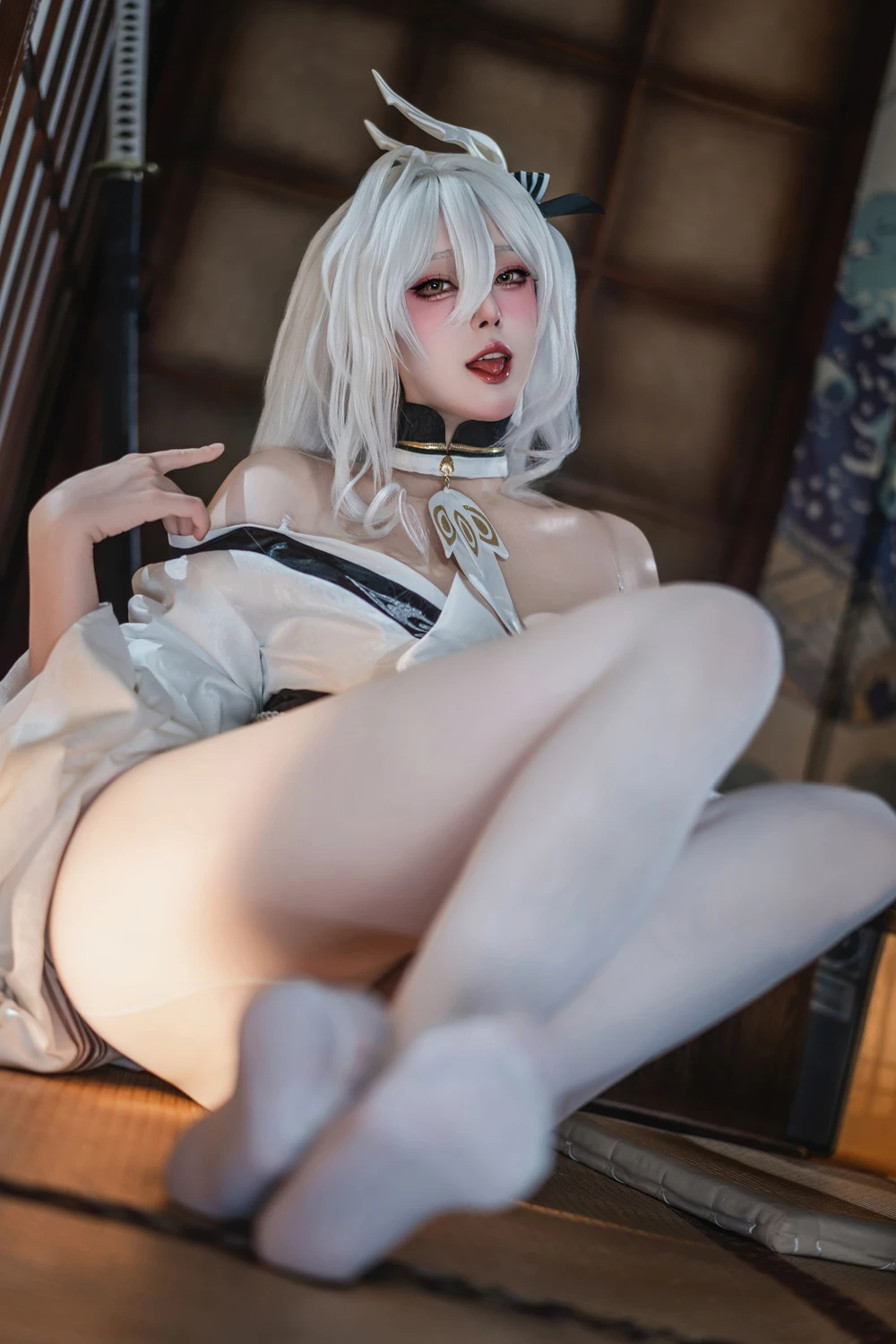 Cosplay Natsuko夏夏子 – 碧蓝航线 白凤 和服 第21张图