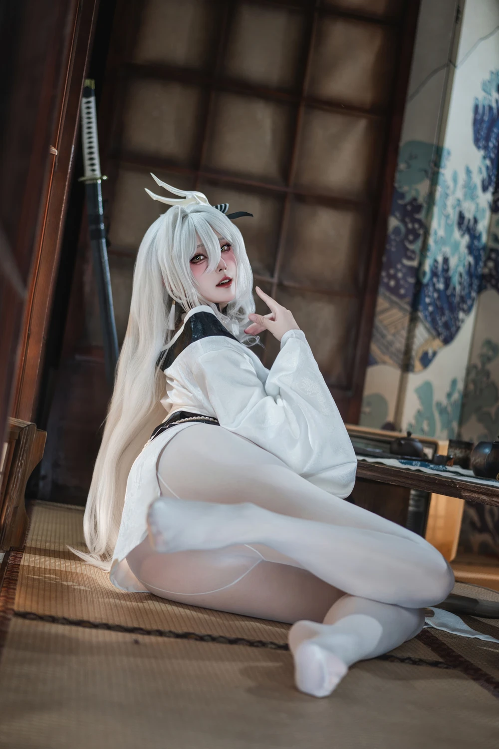 Cosplay Natsuko夏夏子 – 碧蓝航线 白凤 和服 第24张图
