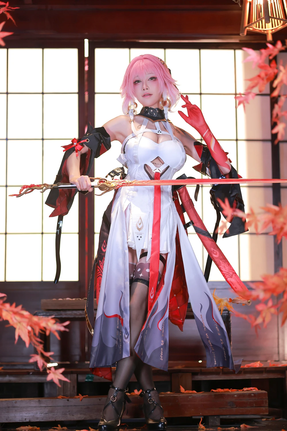 Cosplay 水淼Aqua – 鸣潮 长离原皮 第2张图