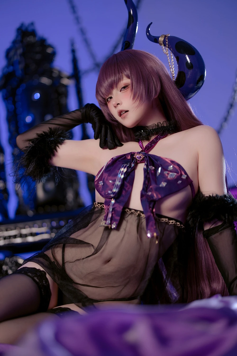 Cosplay 屿鱼 – 碧蓝航线 安妮女王 隐秘之拥的呼唤 第14张图