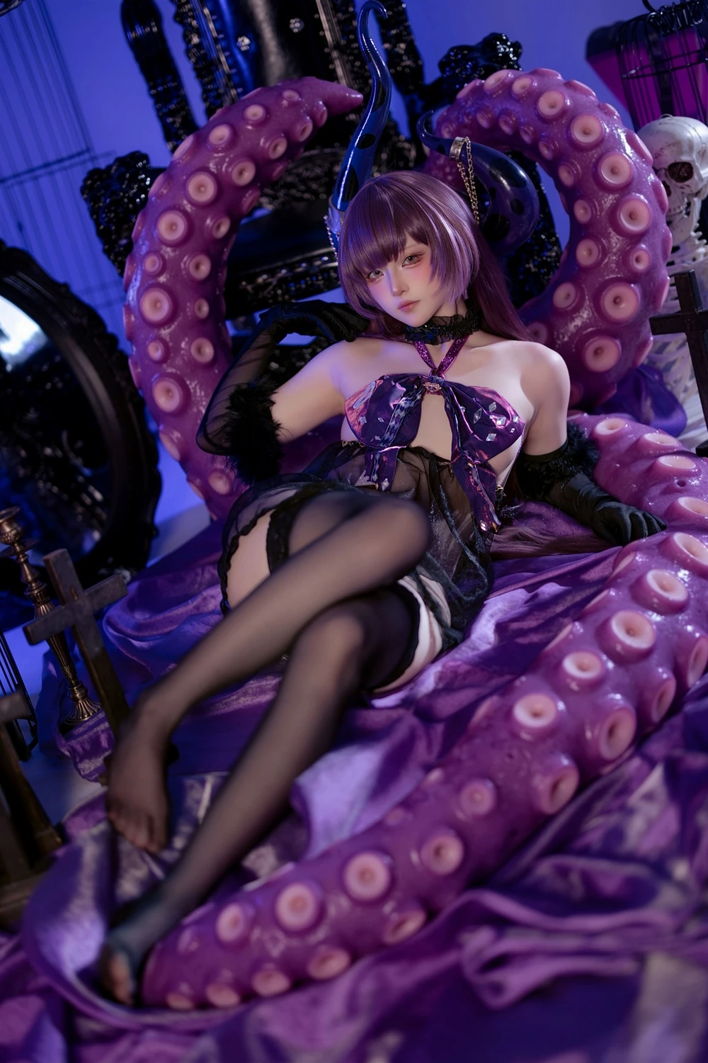 Cosplay 屿鱼 – 碧蓝航线 安妮女王 隐秘之拥的呼唤 第3张图