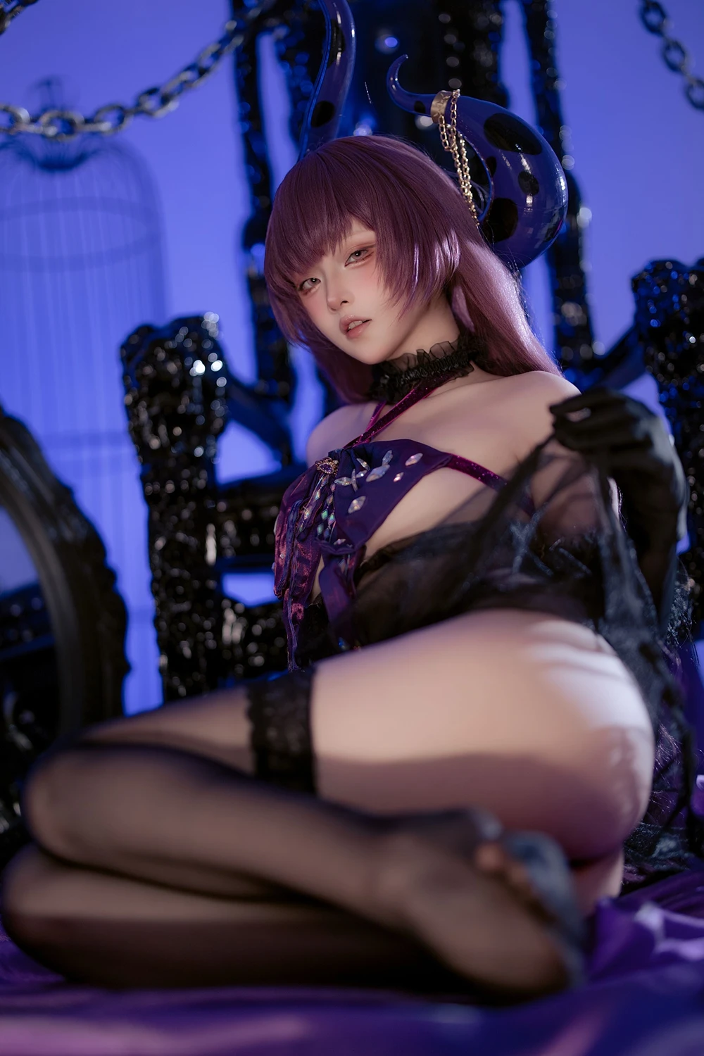Cosplay 屿鱼 – 碧蓝航线 安妮女王 隐秘之拥的呼唤 第27张图