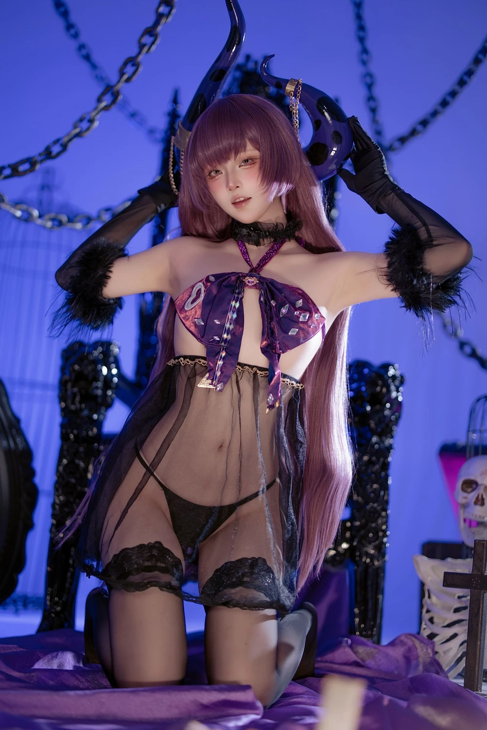 Cosplay 屿鱼 – 碧蓝航线 安妮女王 隐秘之拥的呼唤 第37张图