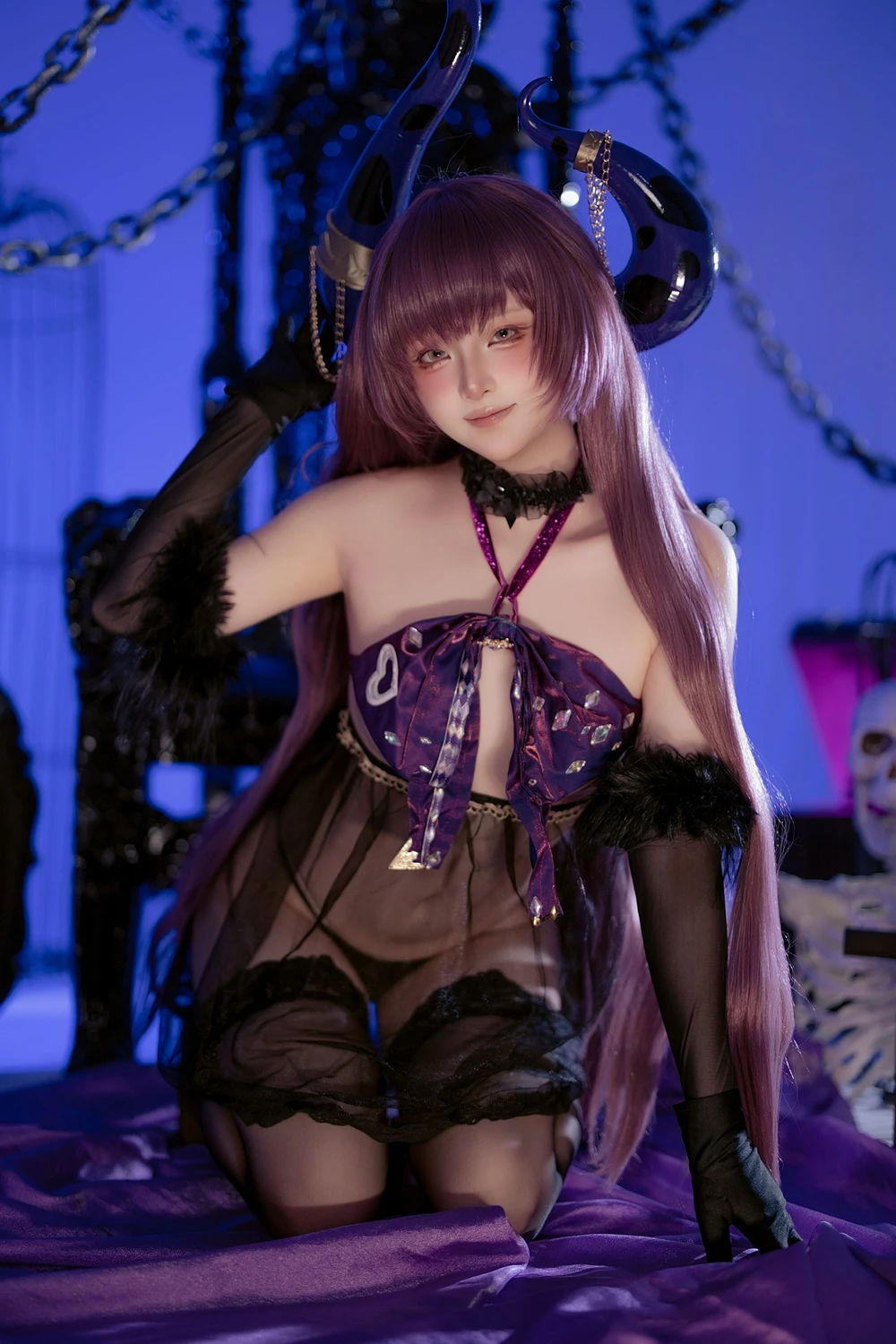 Cosplay 屿鱼 – 碧蓝航线 安妮女王 隐秘之拥的呼唤 第38张图