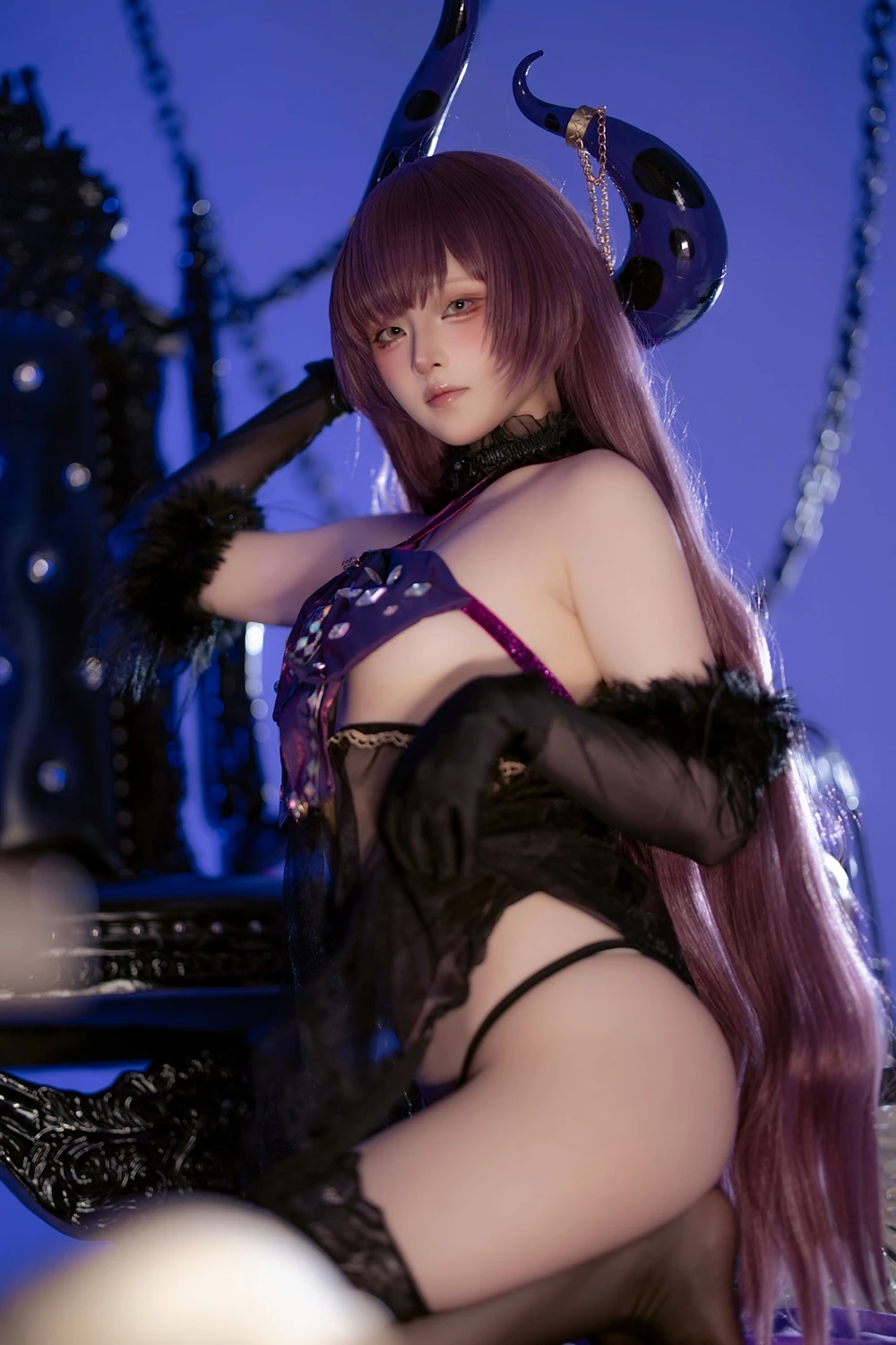 Cosplay 屿鱼 – 碧蓝航线 安妮女王 隐秘之拥的呼唤 第47张图