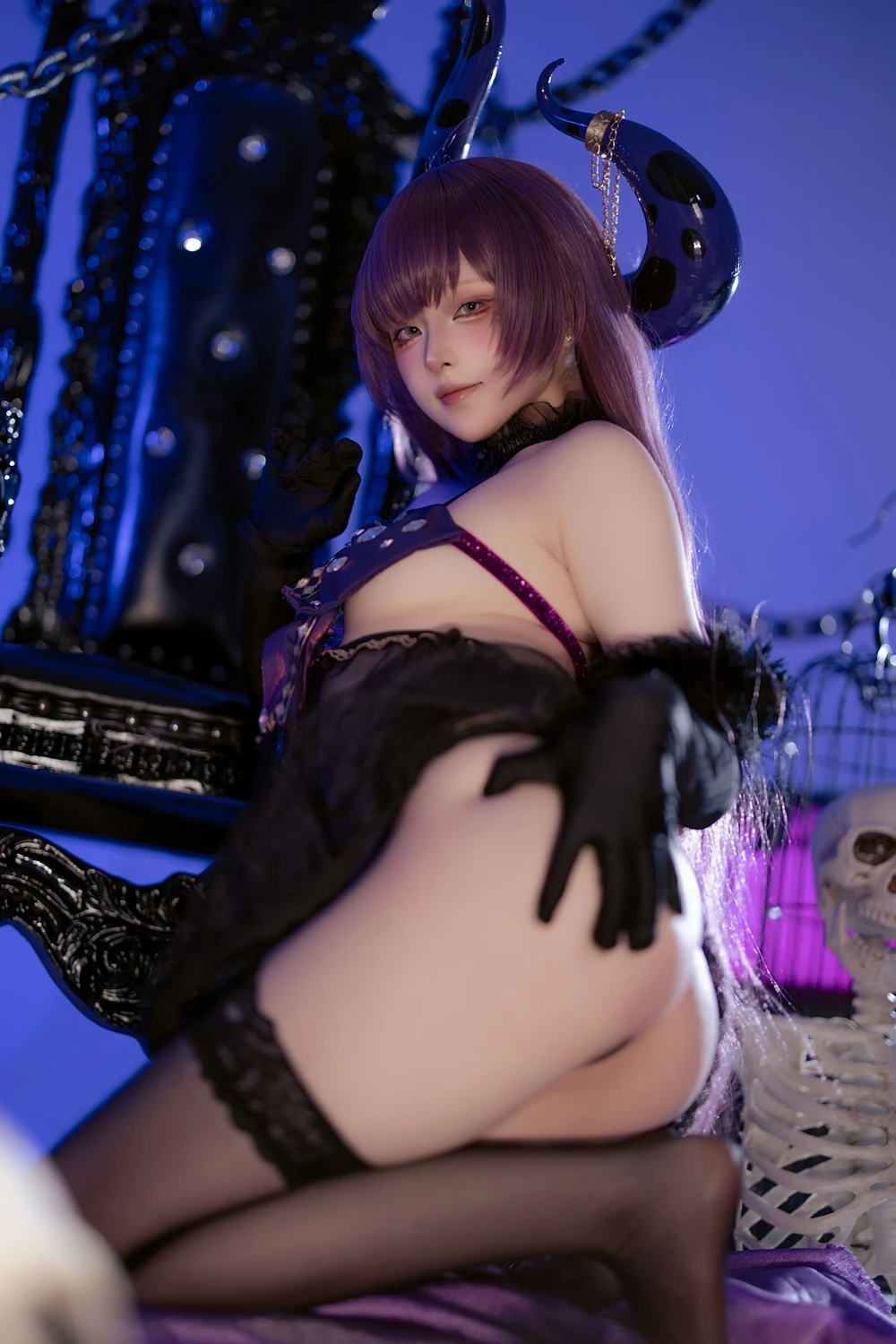 Cosplay 屿鱼 – 碧蓝航线 安妮女王 隐秘之拥的呼唤 第50张图